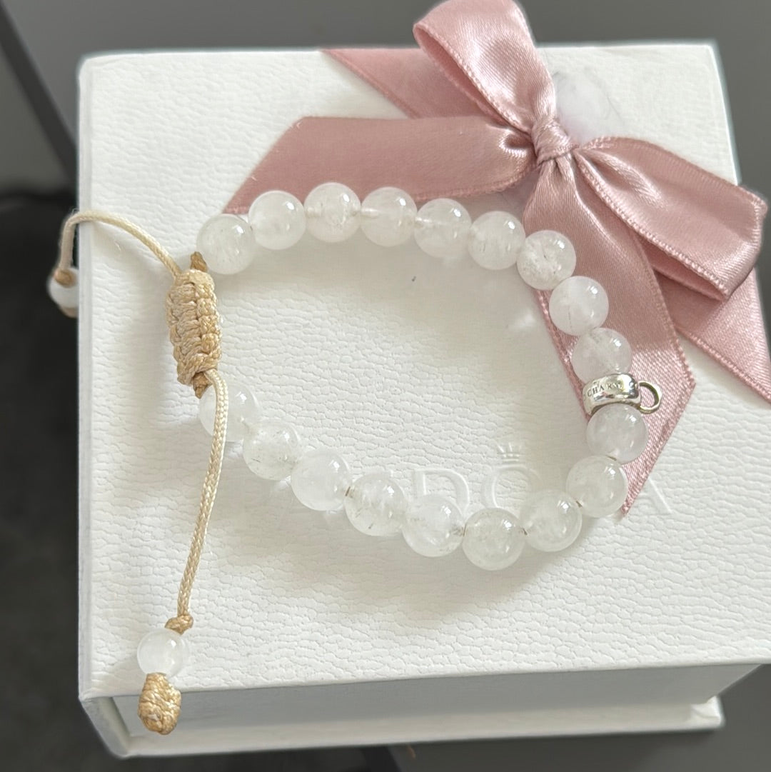Genuine Thomas Sabo White Gem Stone Bracelet Slider Material Medium