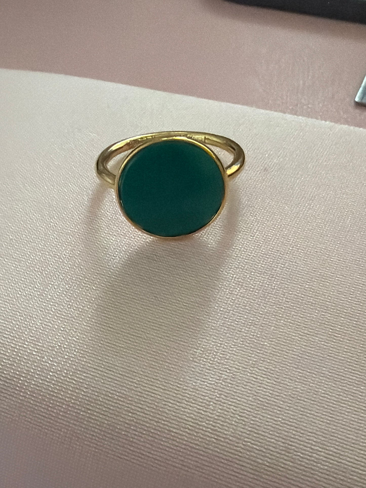 Genuine Pandora Shine Beautifully Different Heart Green Stone Ring RARE HTF 54