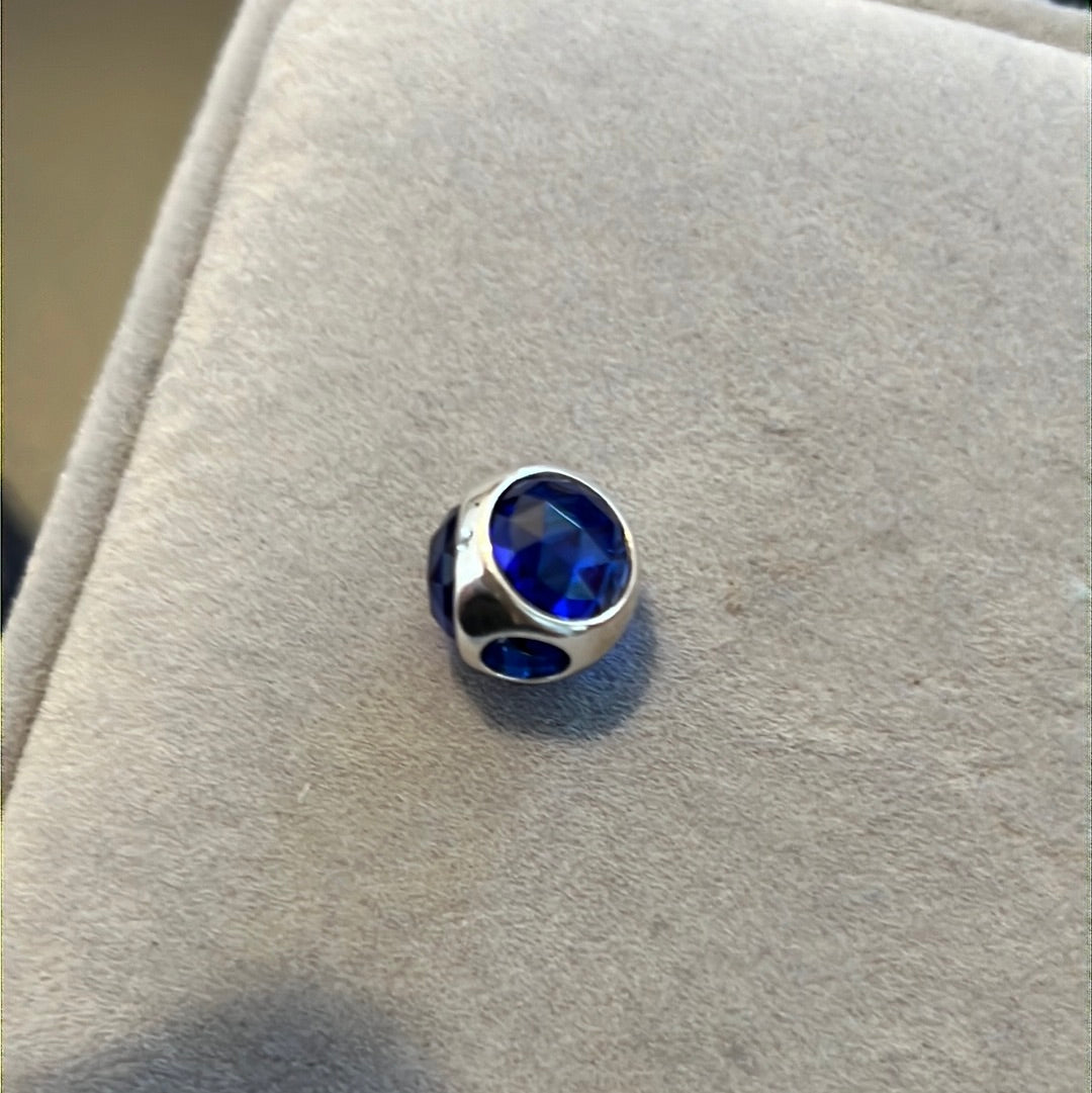 Genuine Pandora Blue Poetic Droplet Trilogy Stone Charm