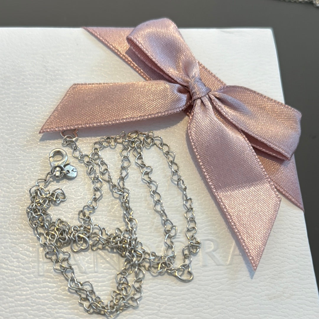 Genuine Pandora Heart Chain Necklace 60cm
