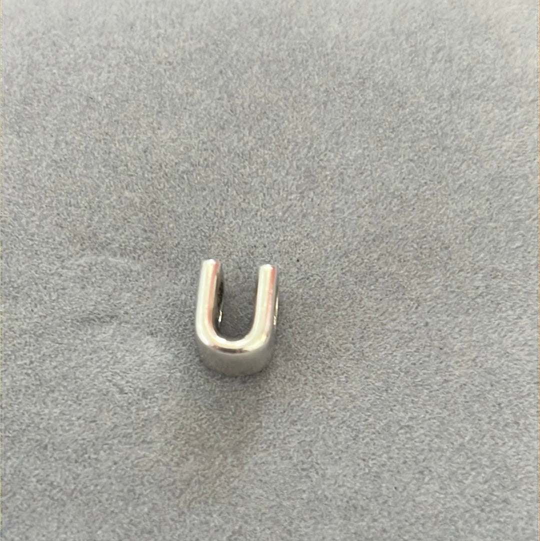 Genuine Pandora Letter Charm With Hearts U