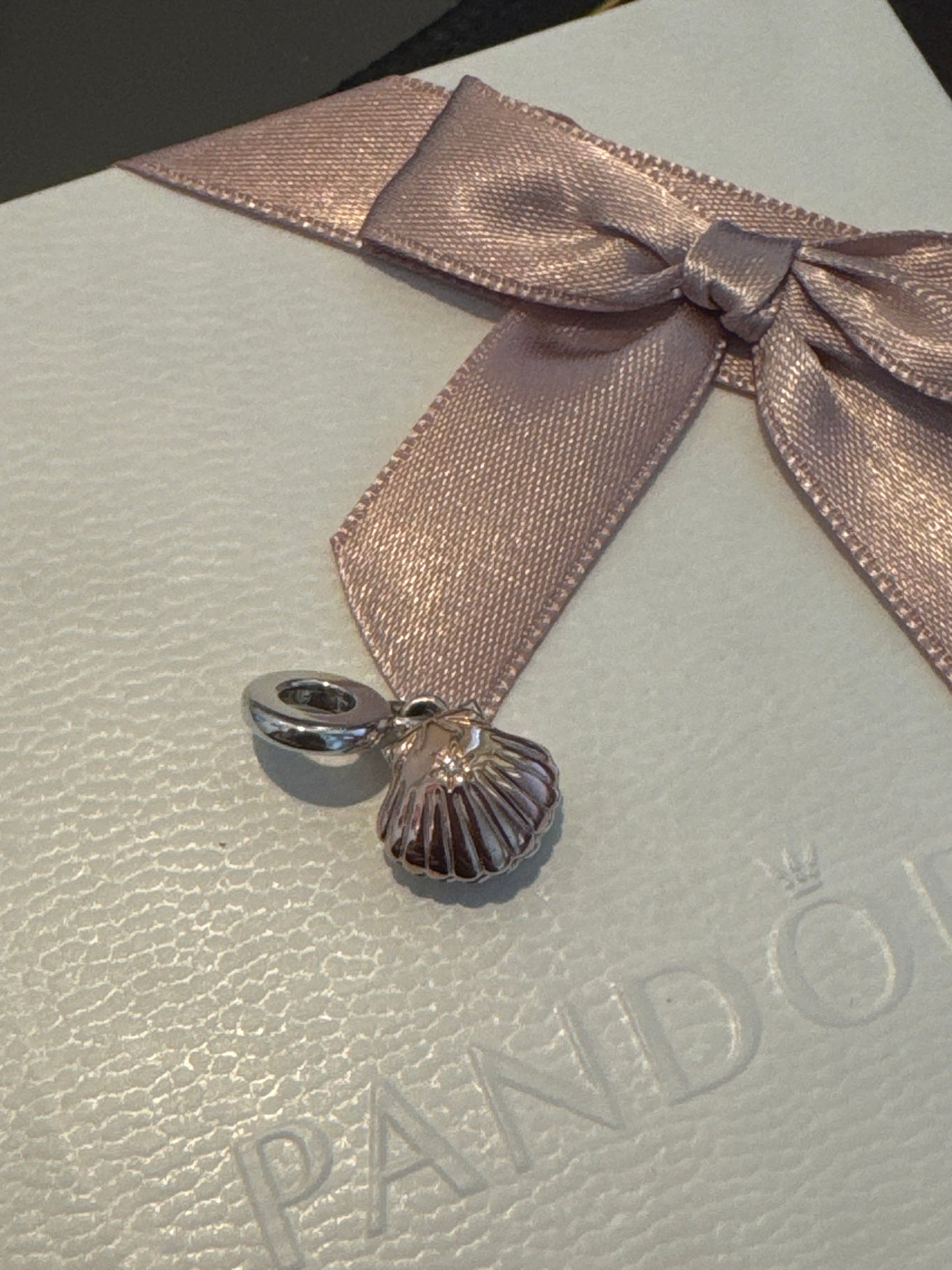 Genuine Pandora Rose Gold Pearl Dangle Rose Gold Club Charm 2023 Club Charm