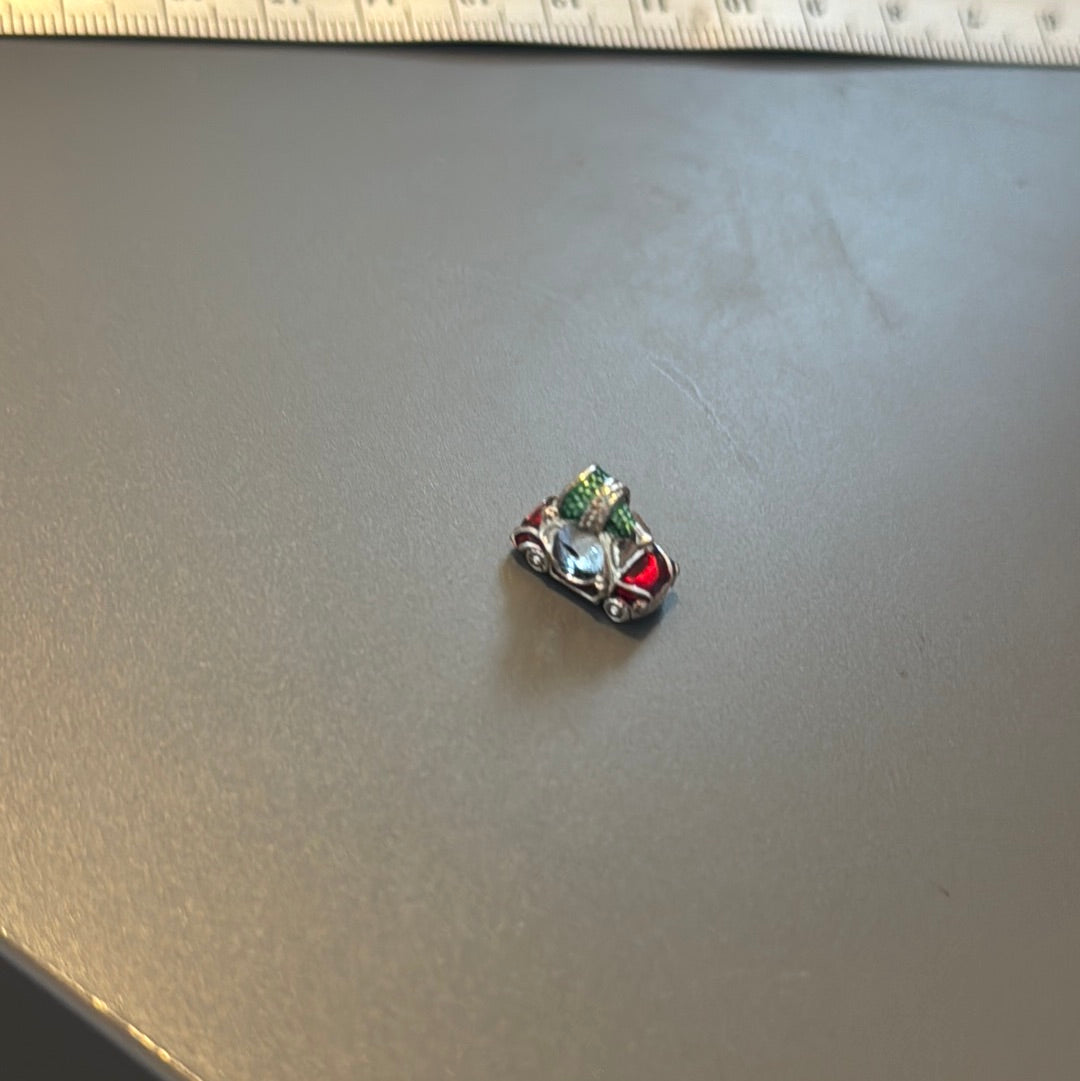 Genuine Pandora Christmas Enamel Car and Tree Charm
