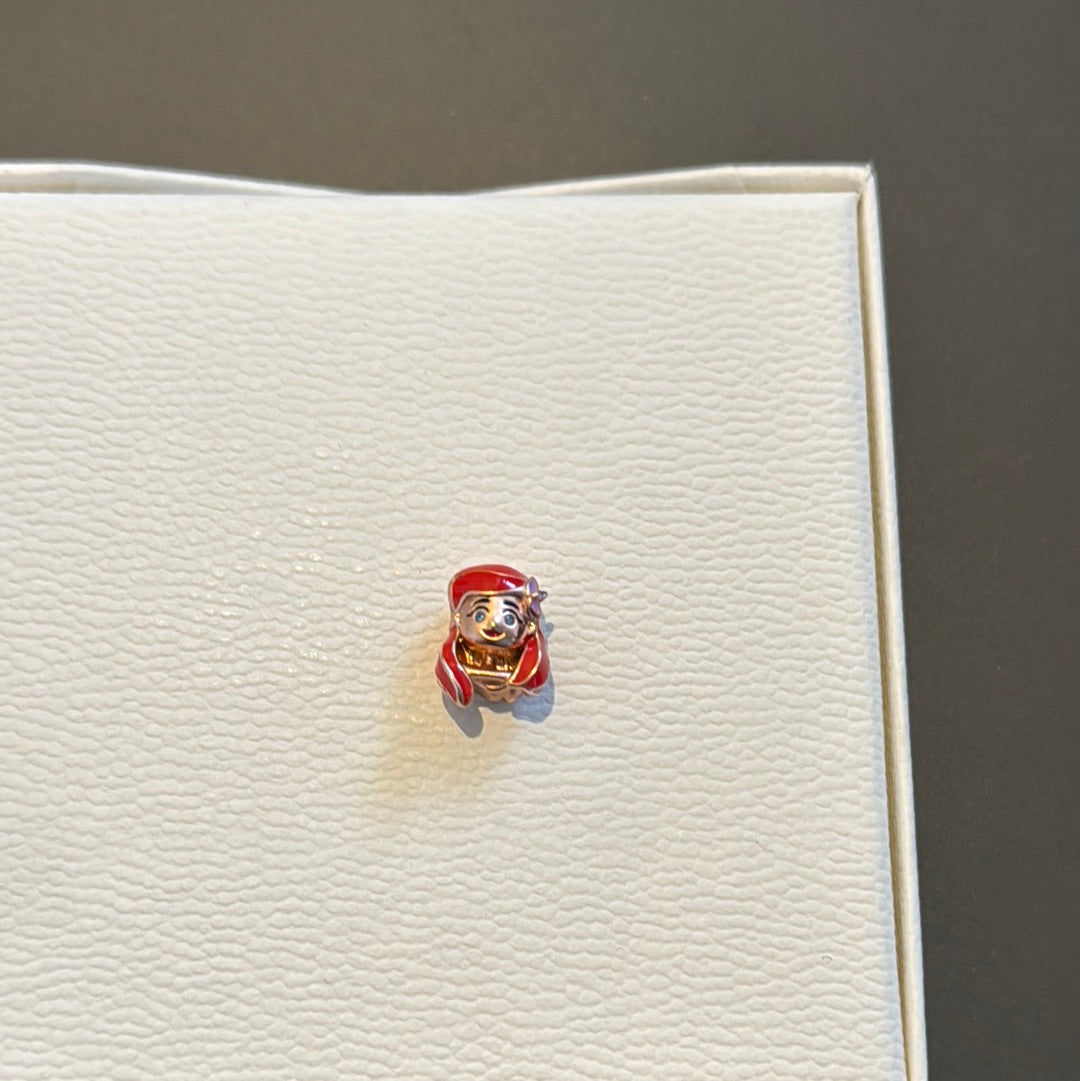 Genuine Gnoce Rose Gold Ariel Princess Charm