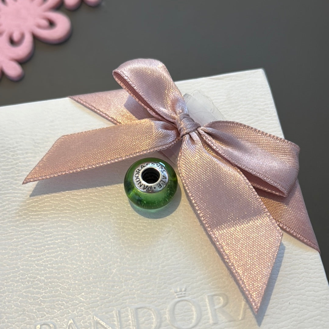 Genuine Pandora Disney Princess Glow in the Dark Tinkerbell Murano Charm