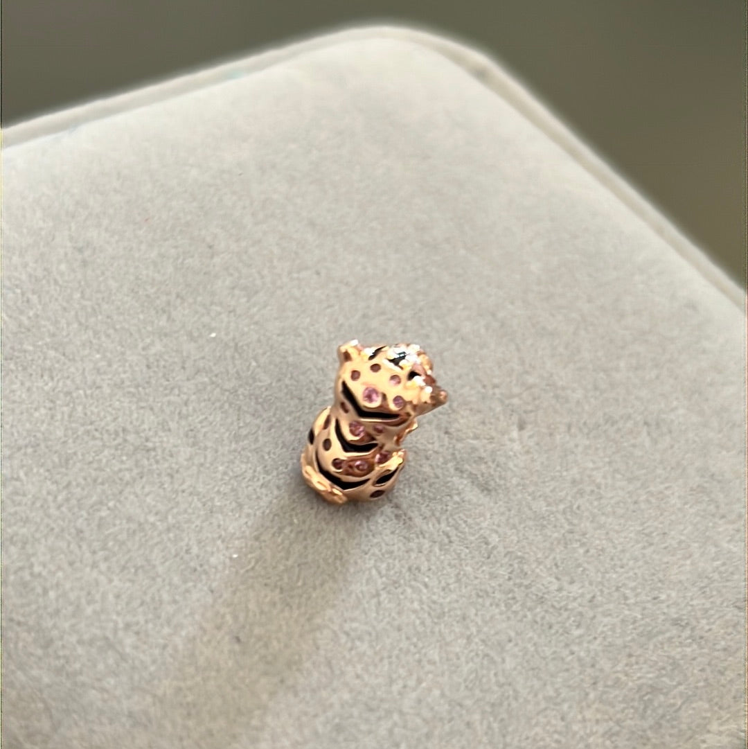 Genuine Pandora Rose Golf Chinese Tiger Pave Charm