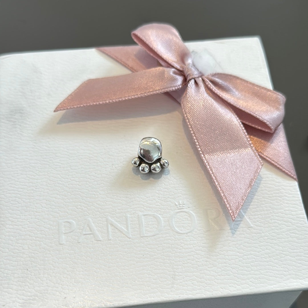 Genuine Chamilia Paw Print Animal Dog Charm