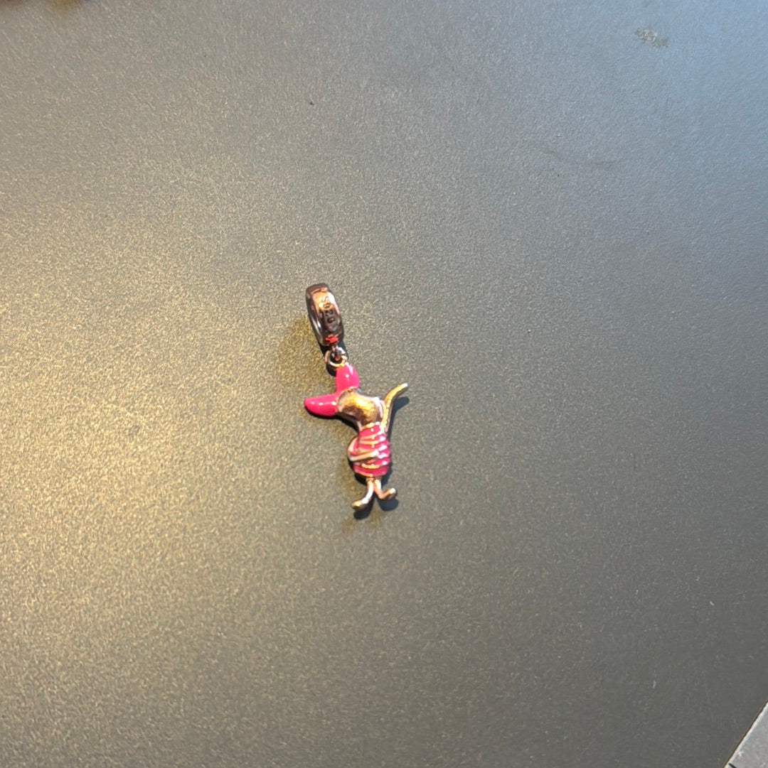 Genuine Gnoce Disney Piglet Rose Gold Dangle Charm