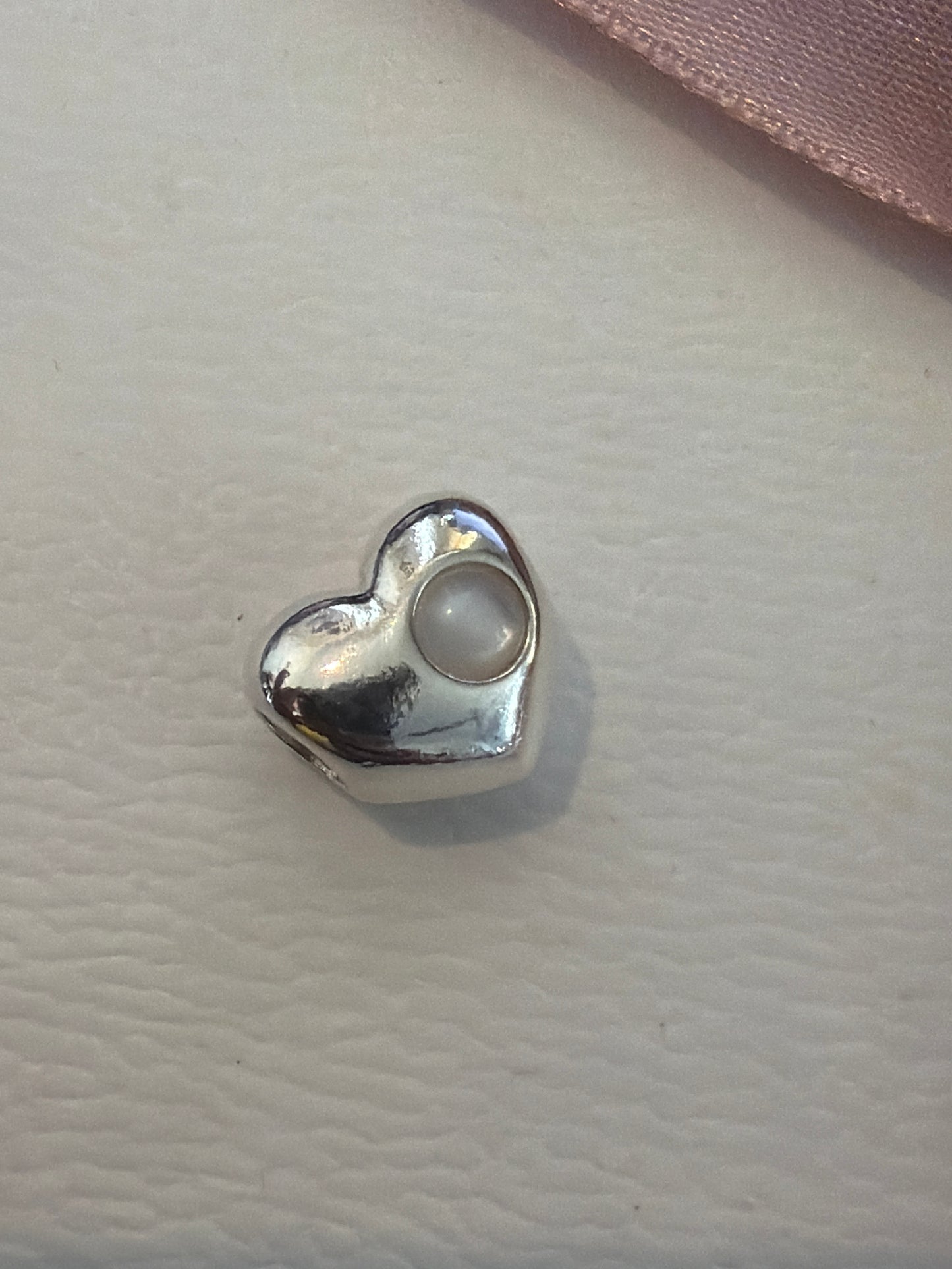 Genuine Pandora June Engravable Puffed Heart