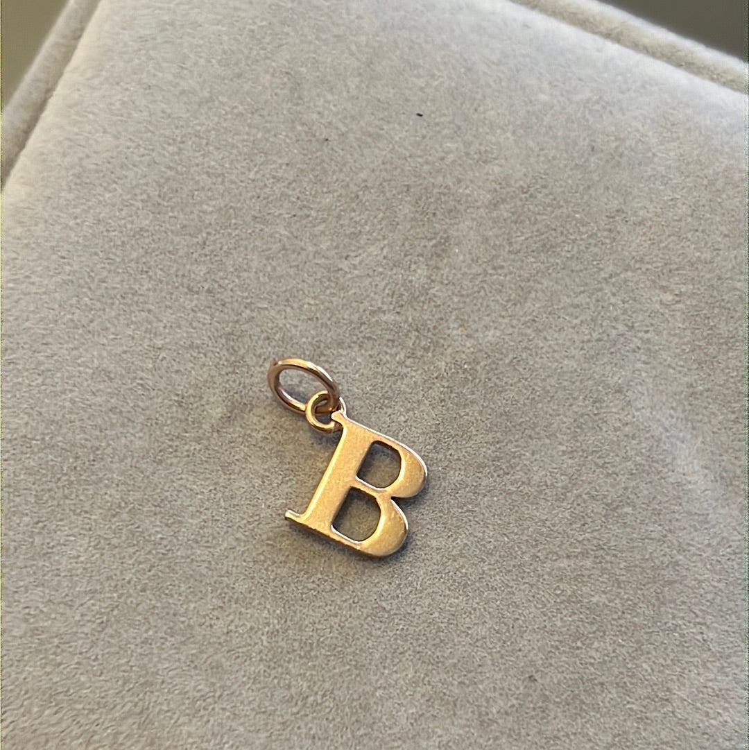 Genuine Thomas Sabo Rose Gold Letter B Dangle Necklace Charm