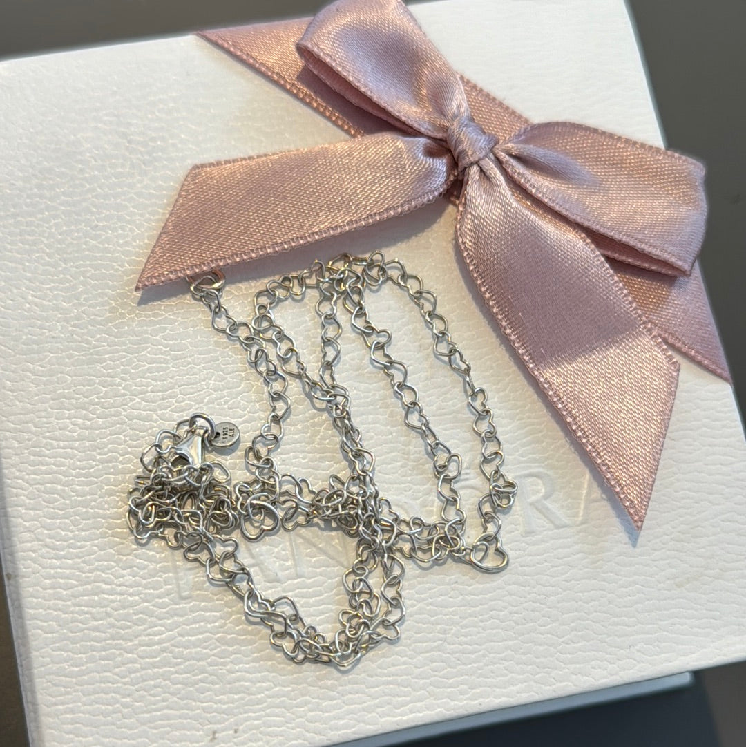 Genuine Pandora Heart Chain Necklace 60cm