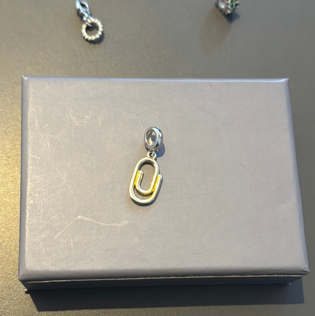 Genuine Chamilia Paperclip Dangle Charm