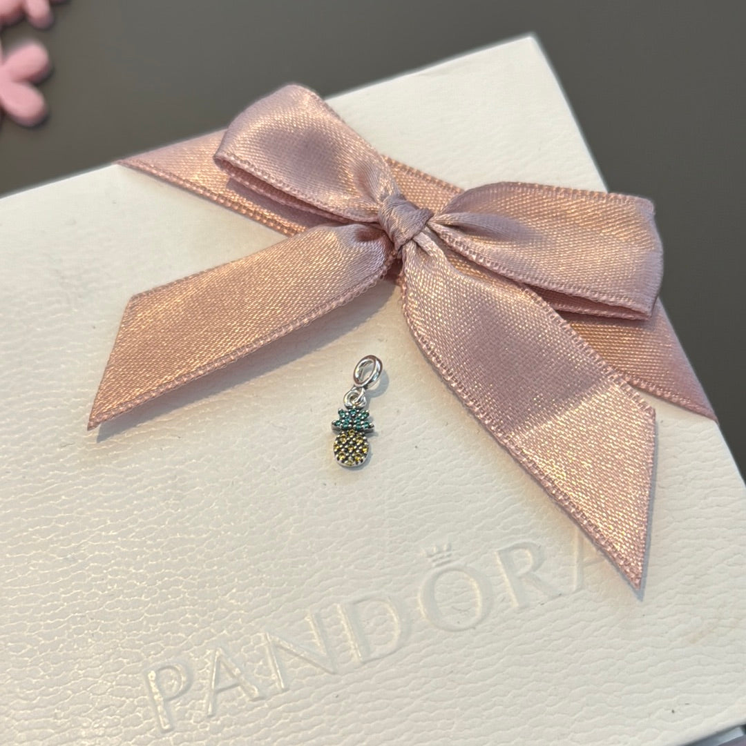 Genuine Pandora Essence Me Dangle Tiny Pave Pineapple Charm