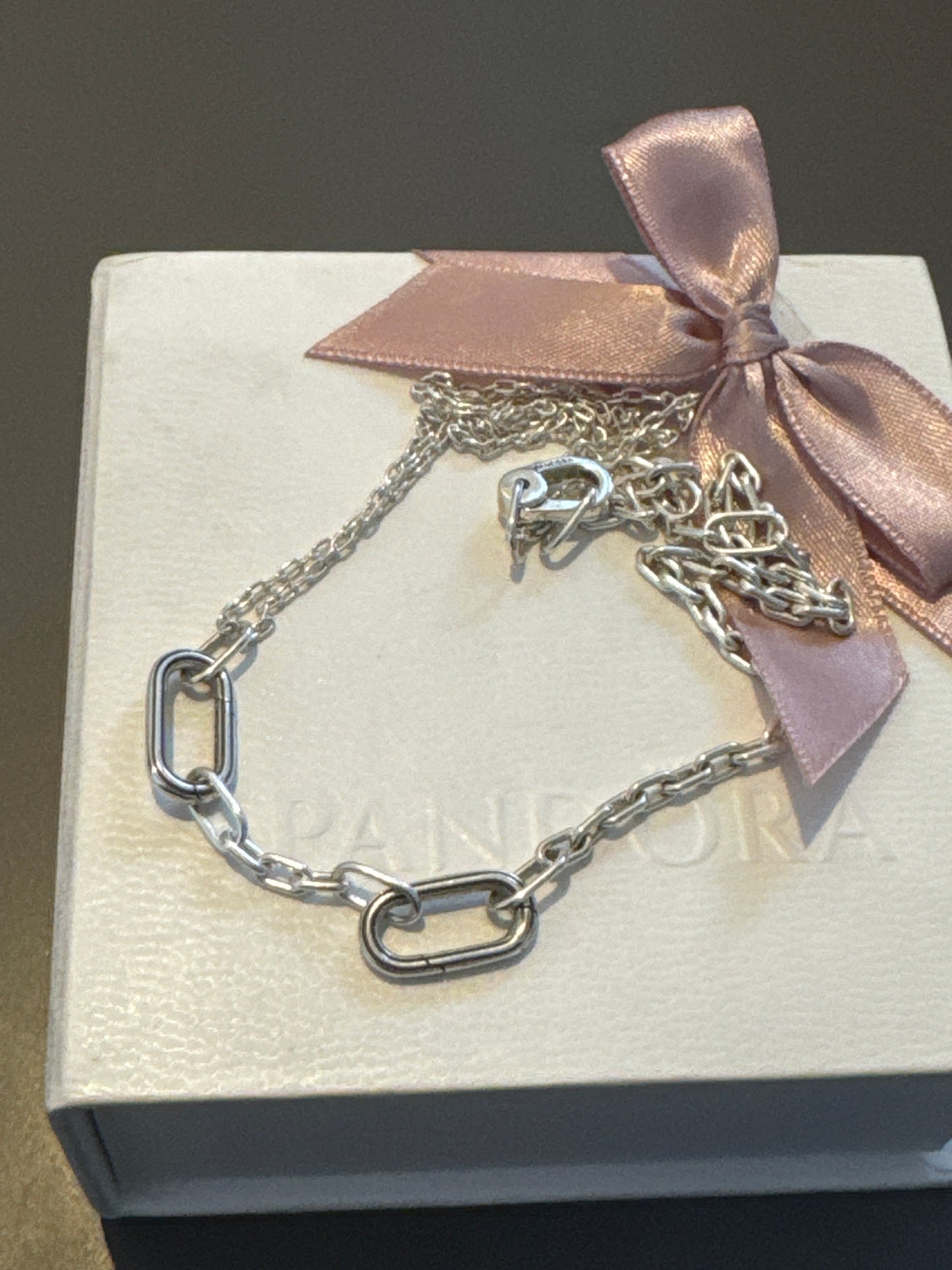 Genuine Pandora Essence ME Link New Style Double Link Necklace 45cm