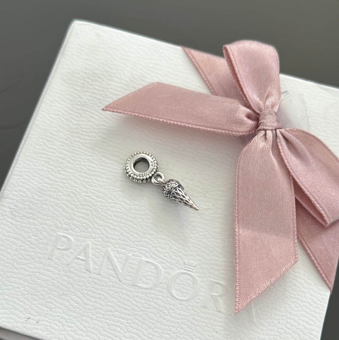 Genuine Pandora Ice Cream Pave Dangle Charm