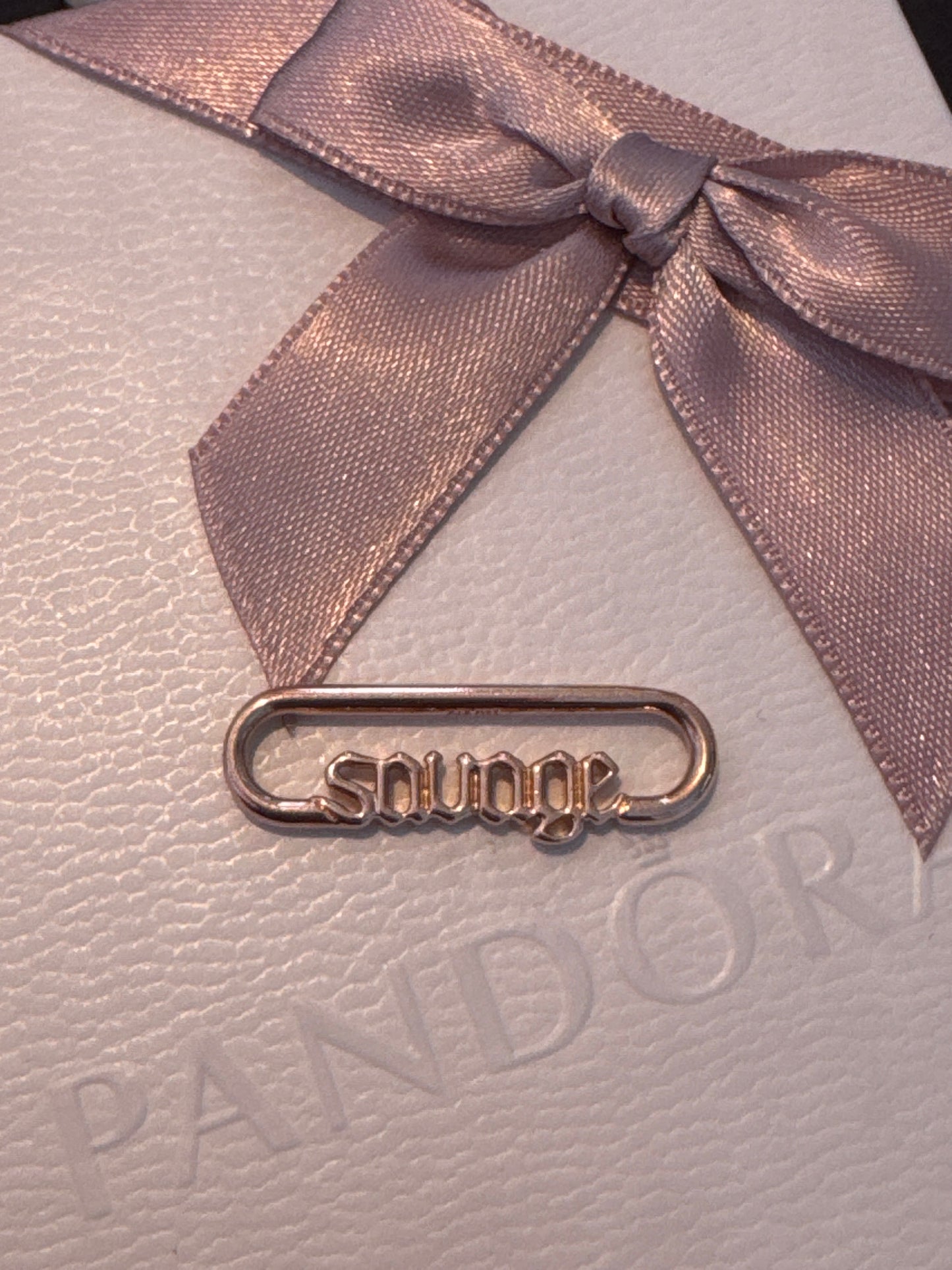 Genuine Pandora Me Rose Gold “Savage” Word Link