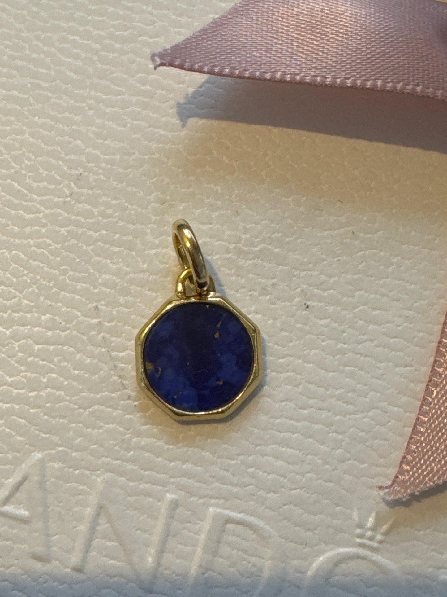 Genuine Pandora Me Shine Gold Plated Blue Sky Mini Medallion Charm