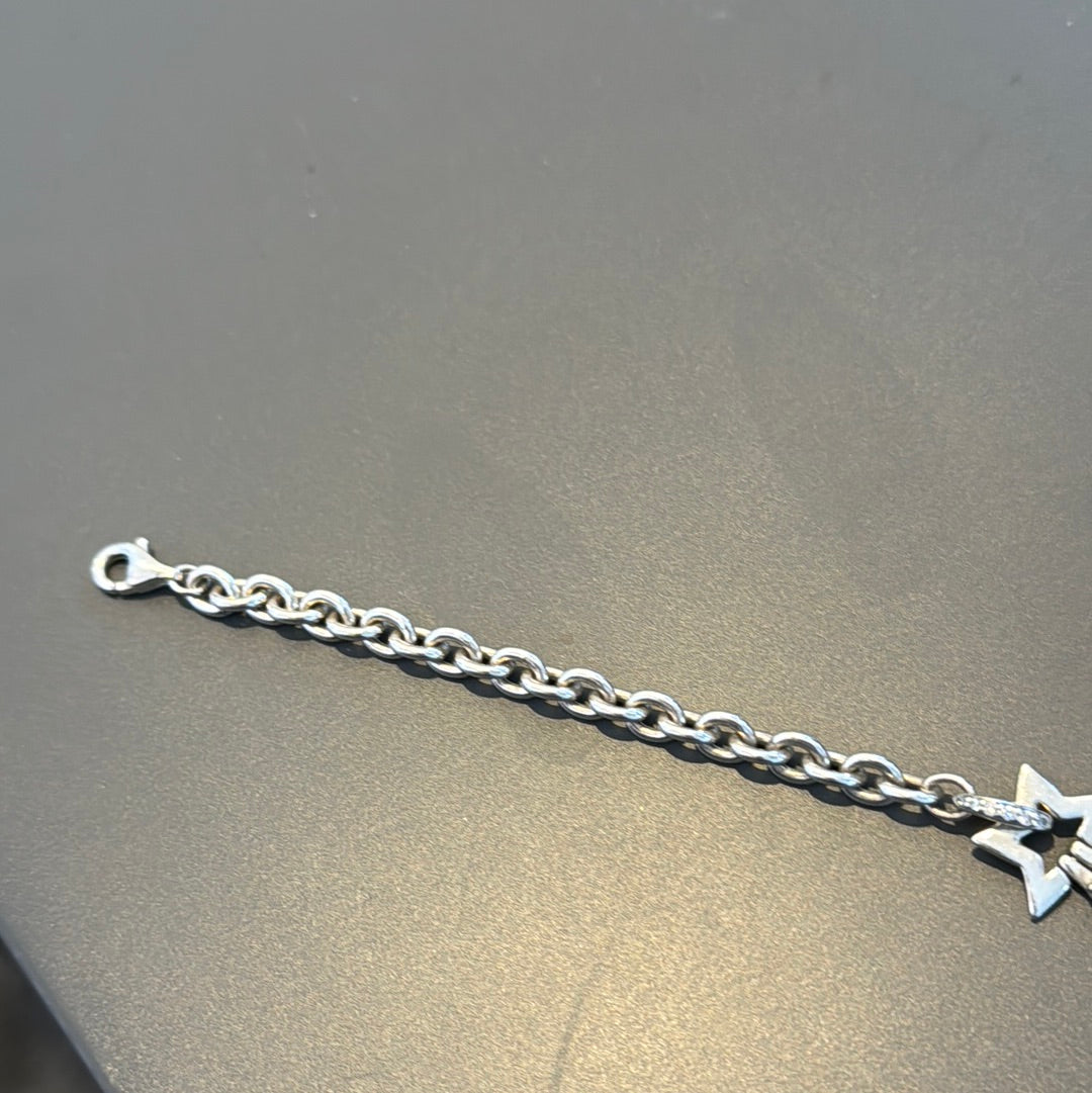 Genuine Pandora Shooting Star Double Chain Bracelet 18cm