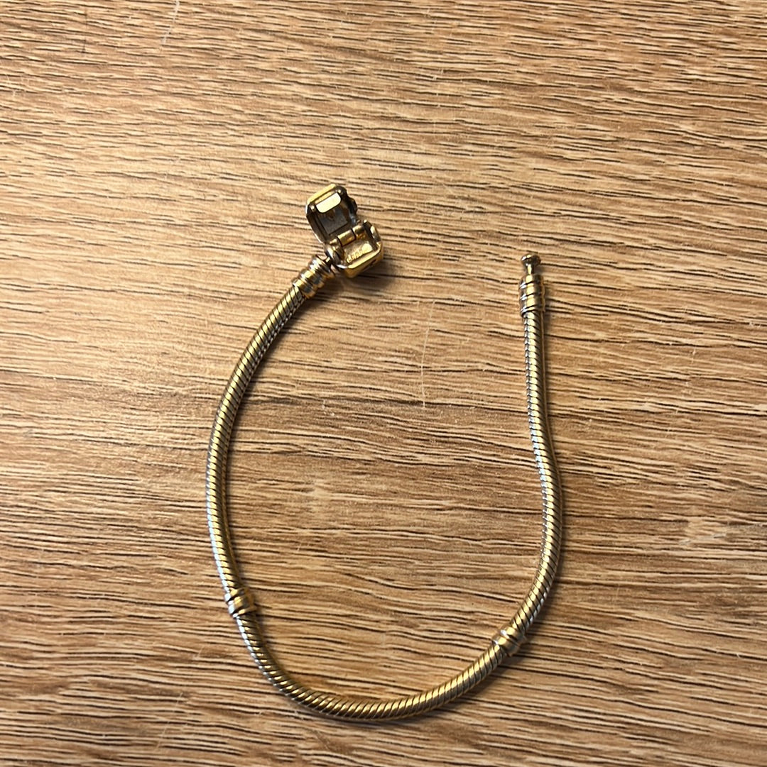 Genuine Pandora RARE HTF Solid Gold 14K Bracelet 18cm