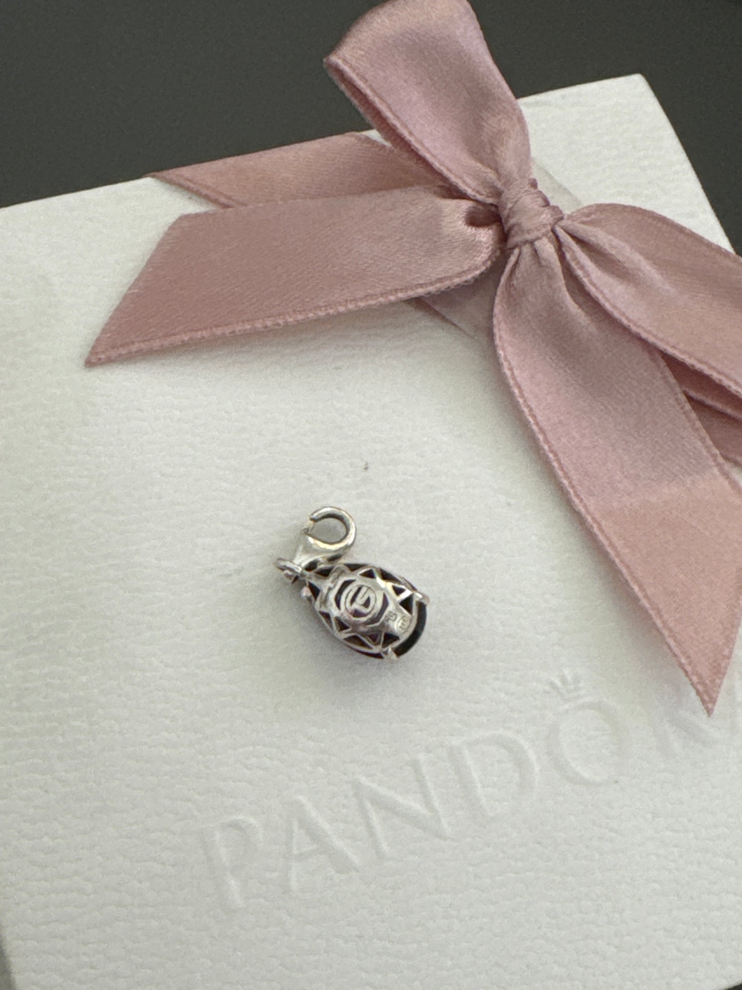 Genuine Thomas Sabo Amethyst Teardrop Dangle Purple CZ Charm