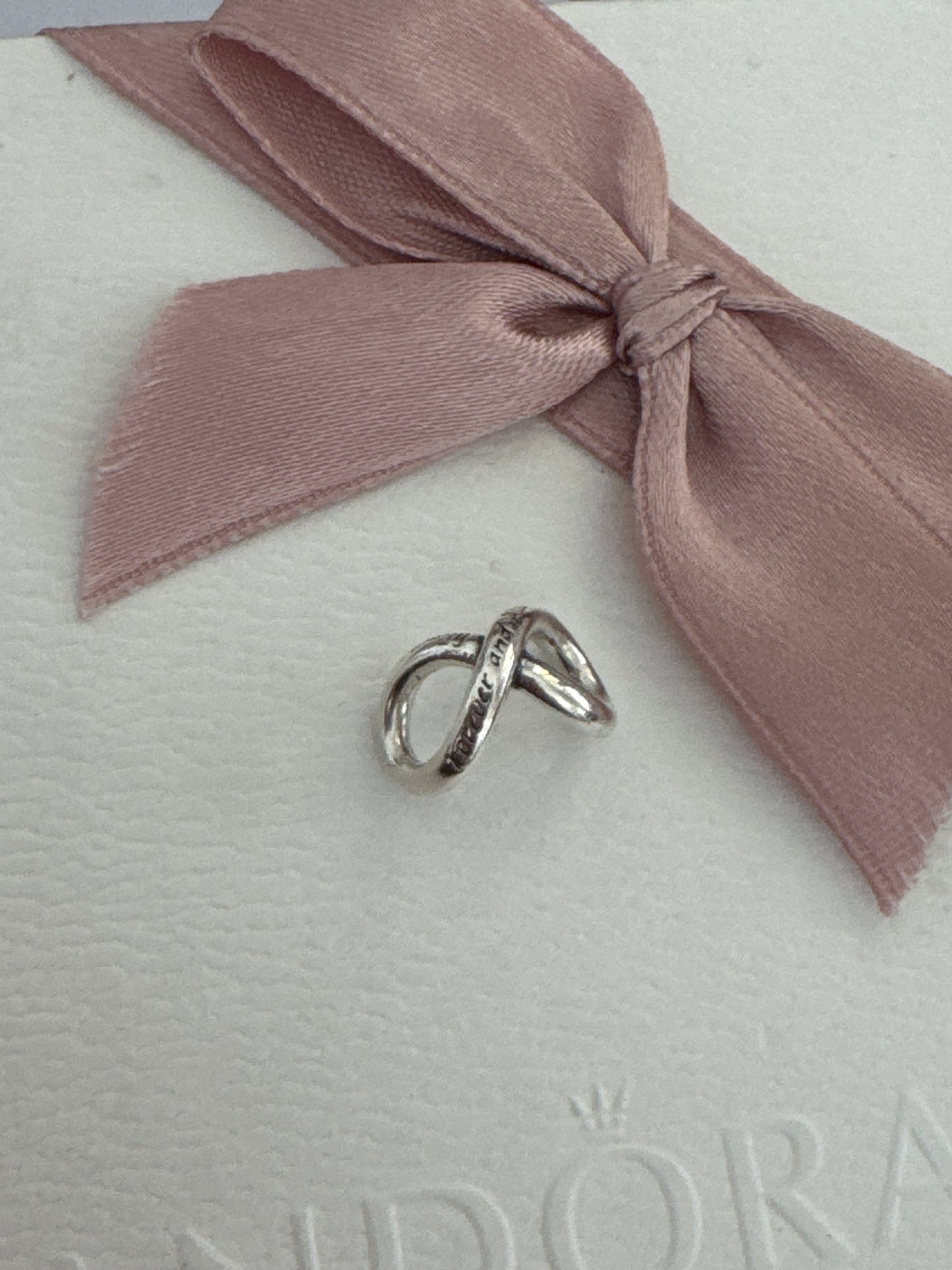 Genuine Pandora Family Forever & Always Infinity Charm