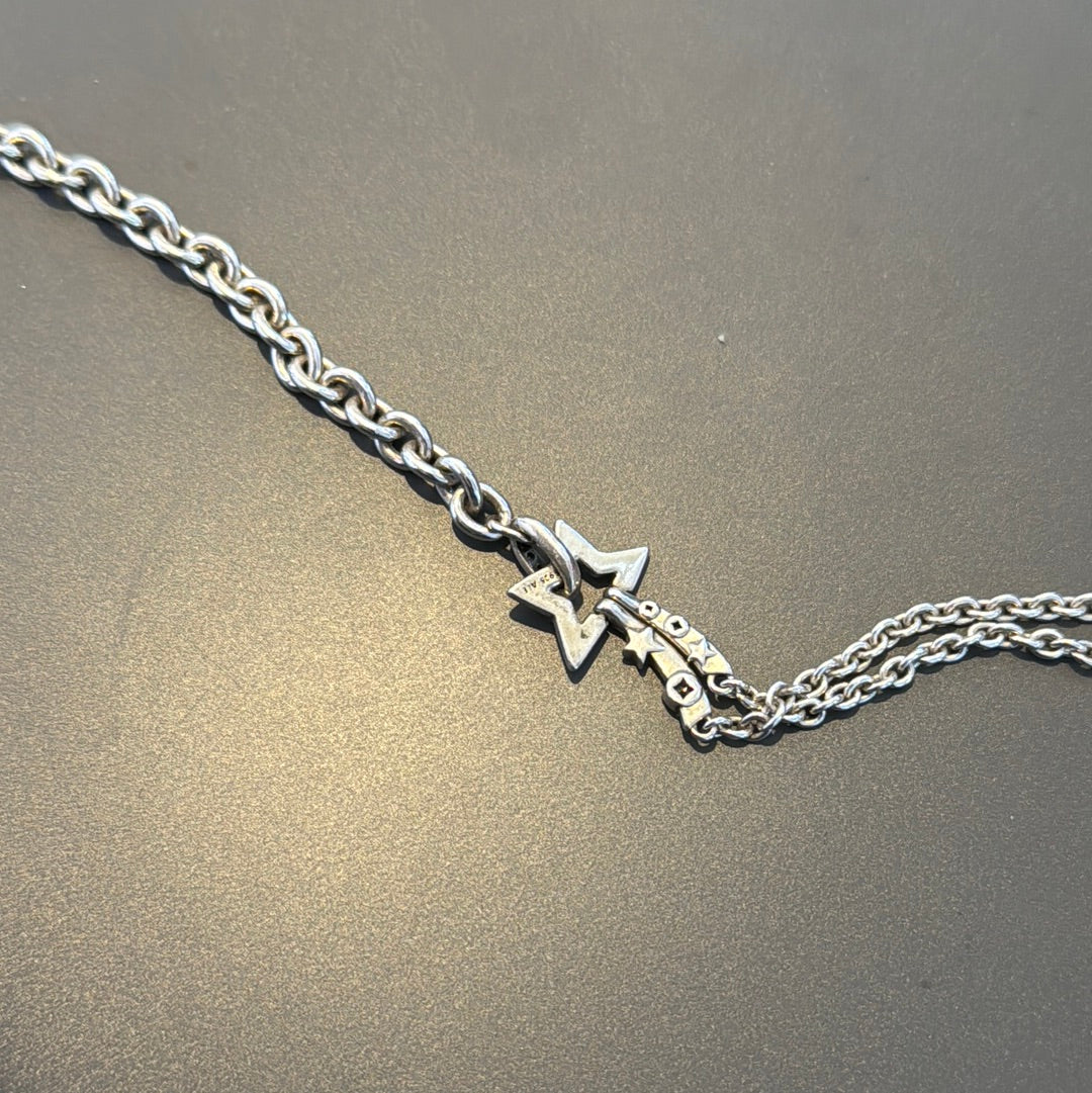 Genuine Pandora Shooting Star Double Chain Bracelet 18cm