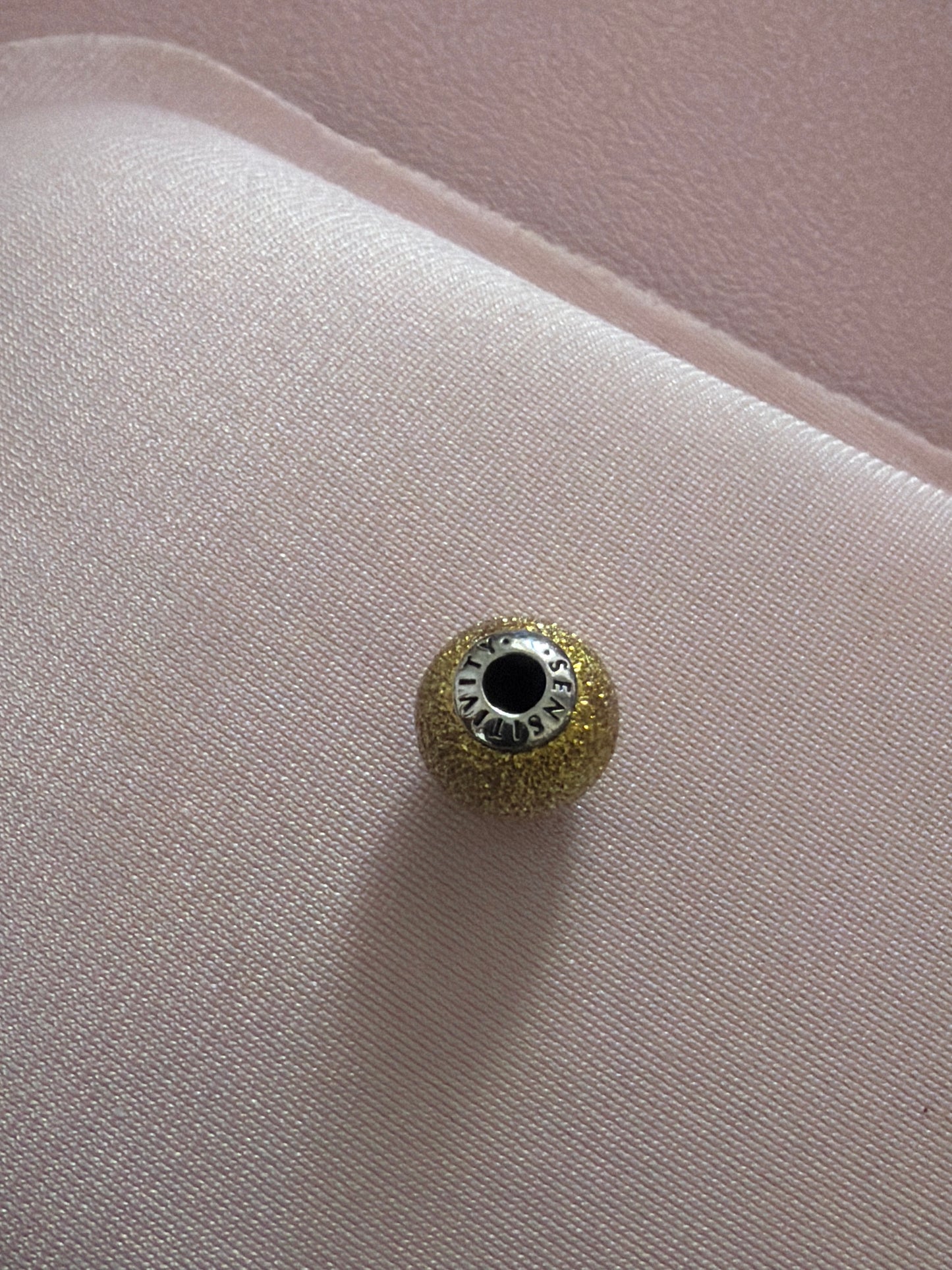 Genuine Pandora Essence Charm Two Tone RARE HTF Sensitivity Charm