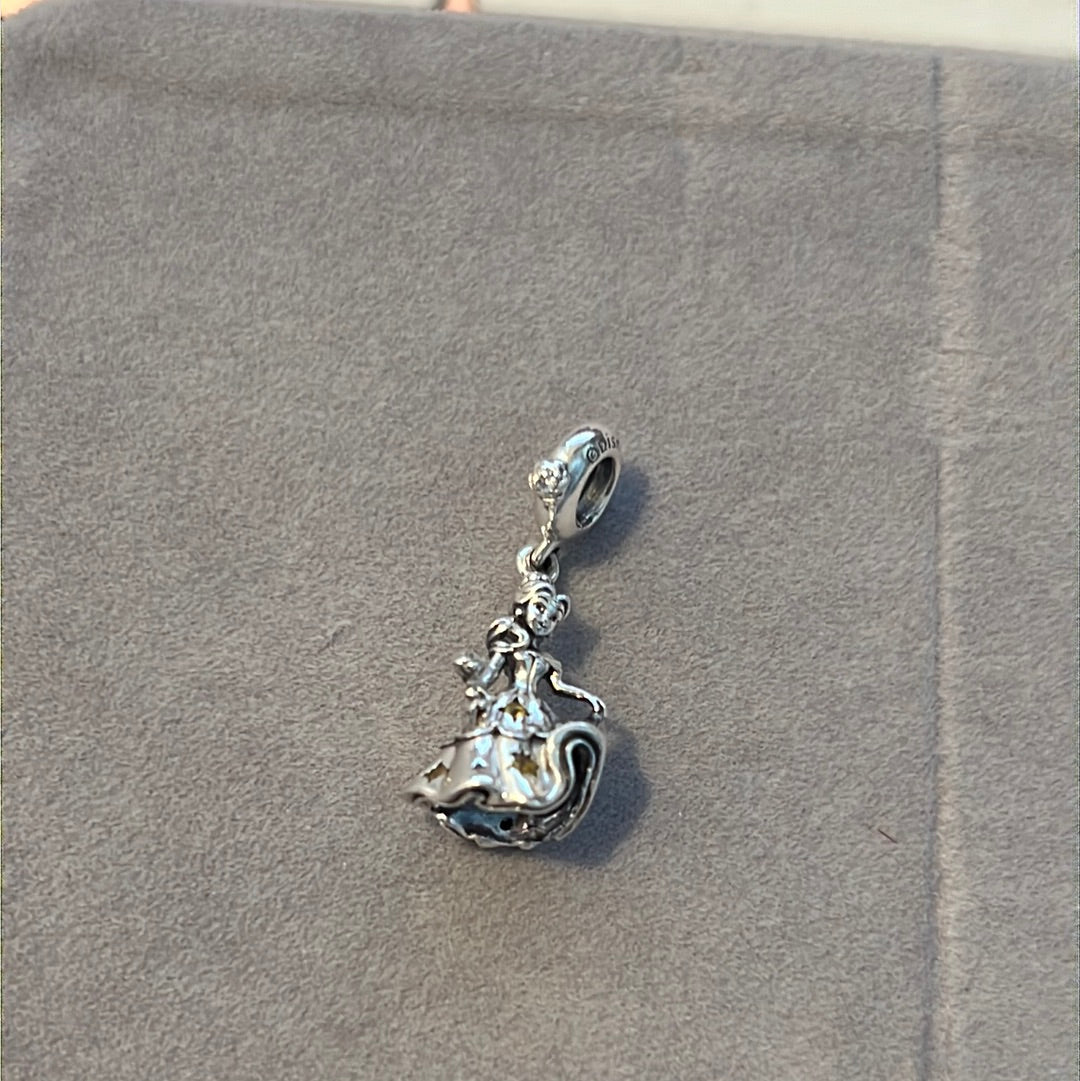 Genuine Pandora Beauty and the Beast Belle Princess Dangle Charm