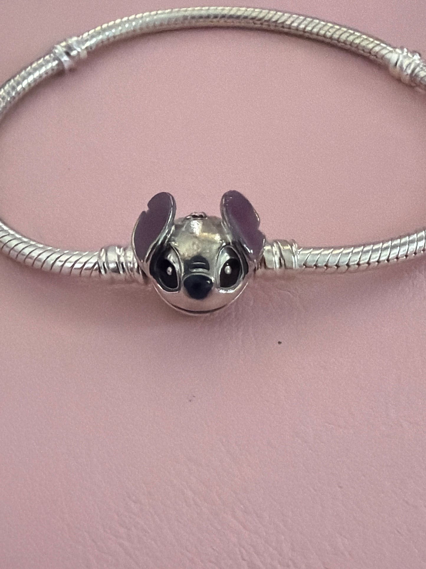 Genuine Pandora Disney X Stitch Head Clasp Bracelet 18cm