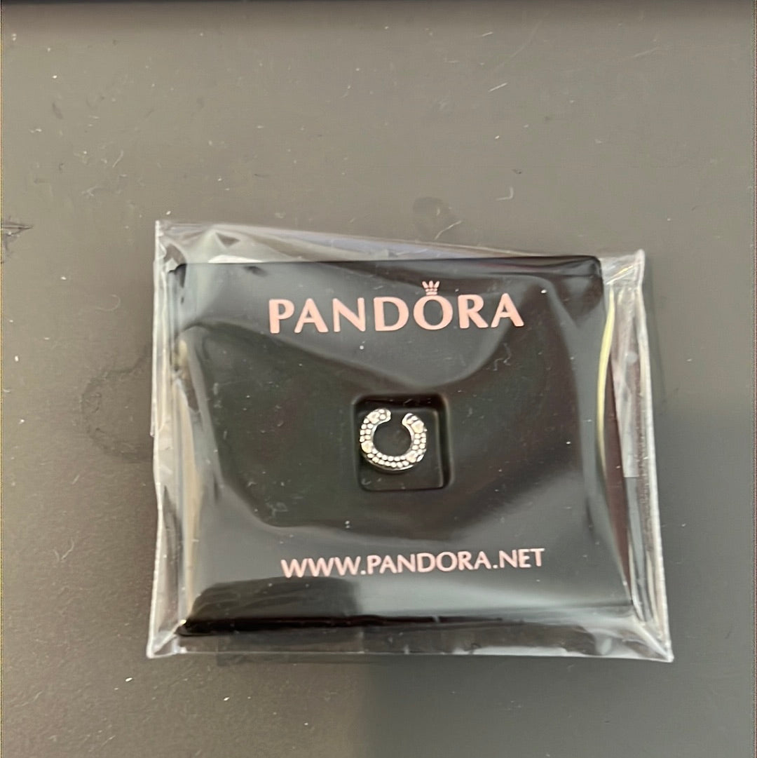 Genuine Pandora C Initial Letter With Hearts Petite Charm