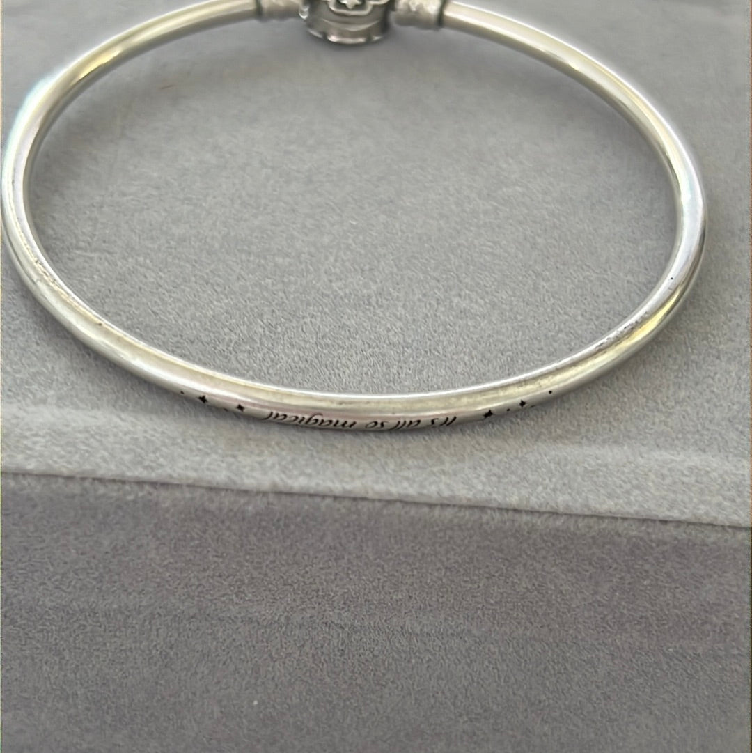 Genuine Pandora Disney Limited Edition Jasmine Aladdin Bangle 19cm