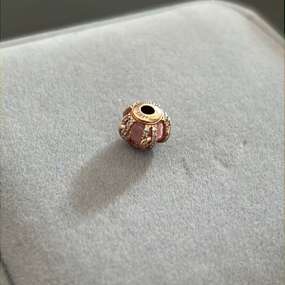 Genuine Pandora Essence Rose Gold Bonds of Love Charm
