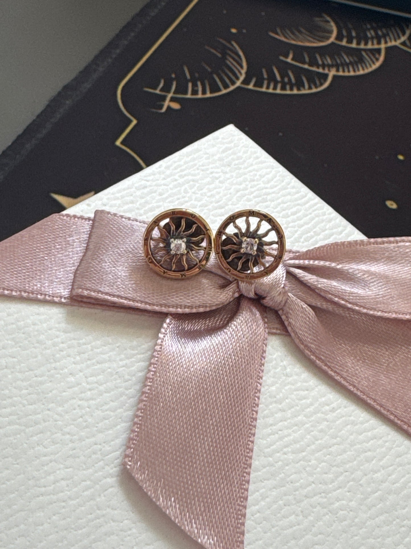 Genuine Thomas Sabo Shine Gold Sun Earrings CZ