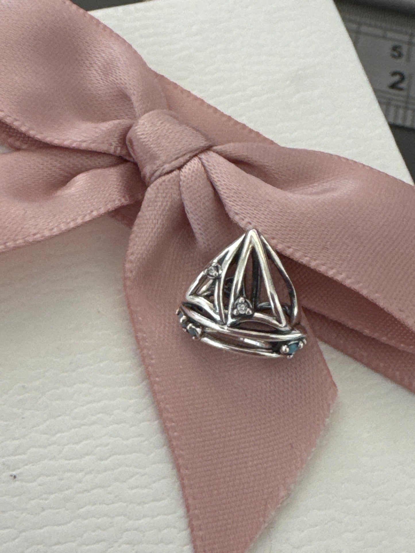 Genuine Pandora Open New Style Cruise Ship Travel Boat CZ Charm