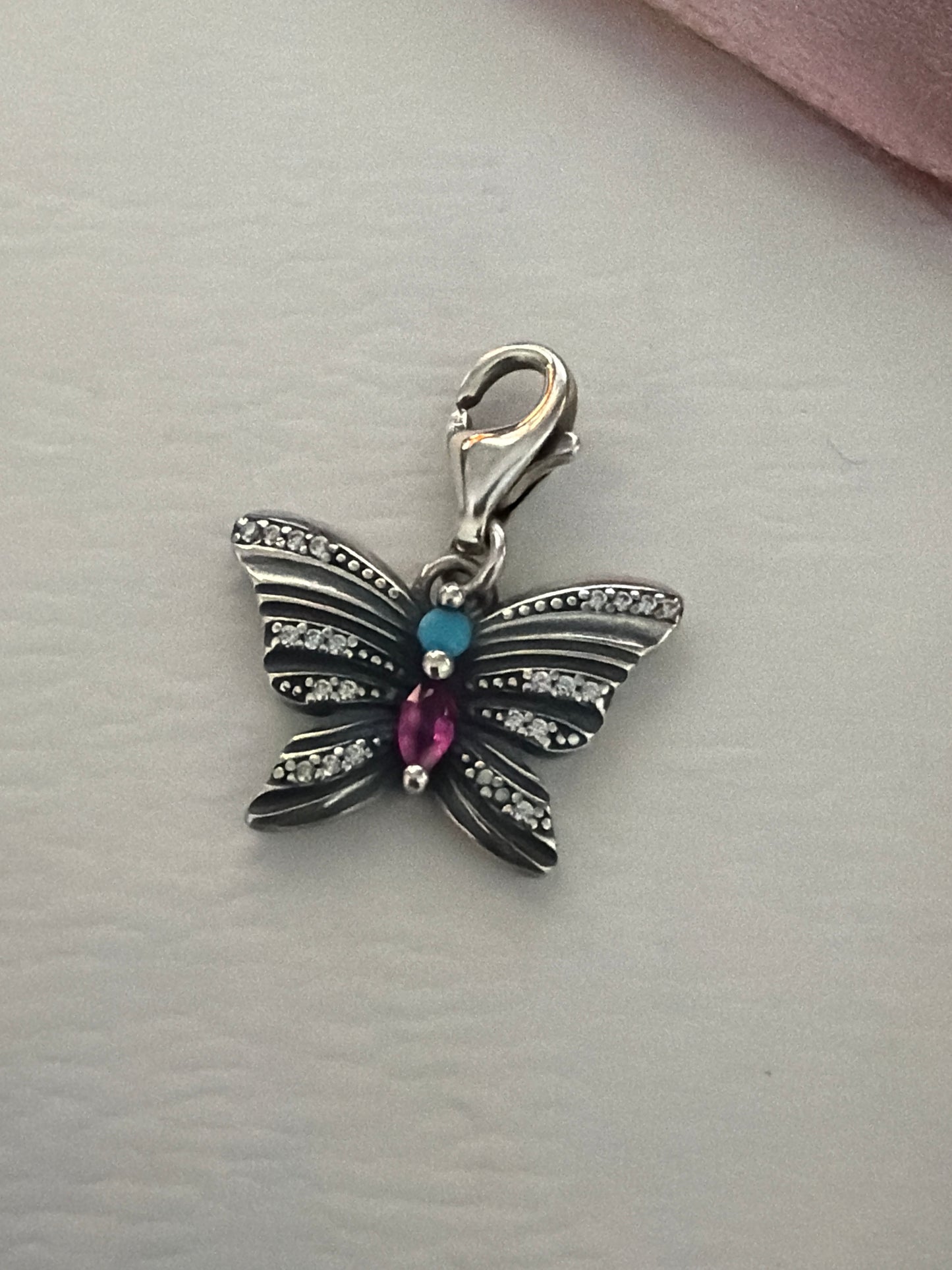 Genuine Thomas Sabo CZ Butterfly Dangle Clip Charm
