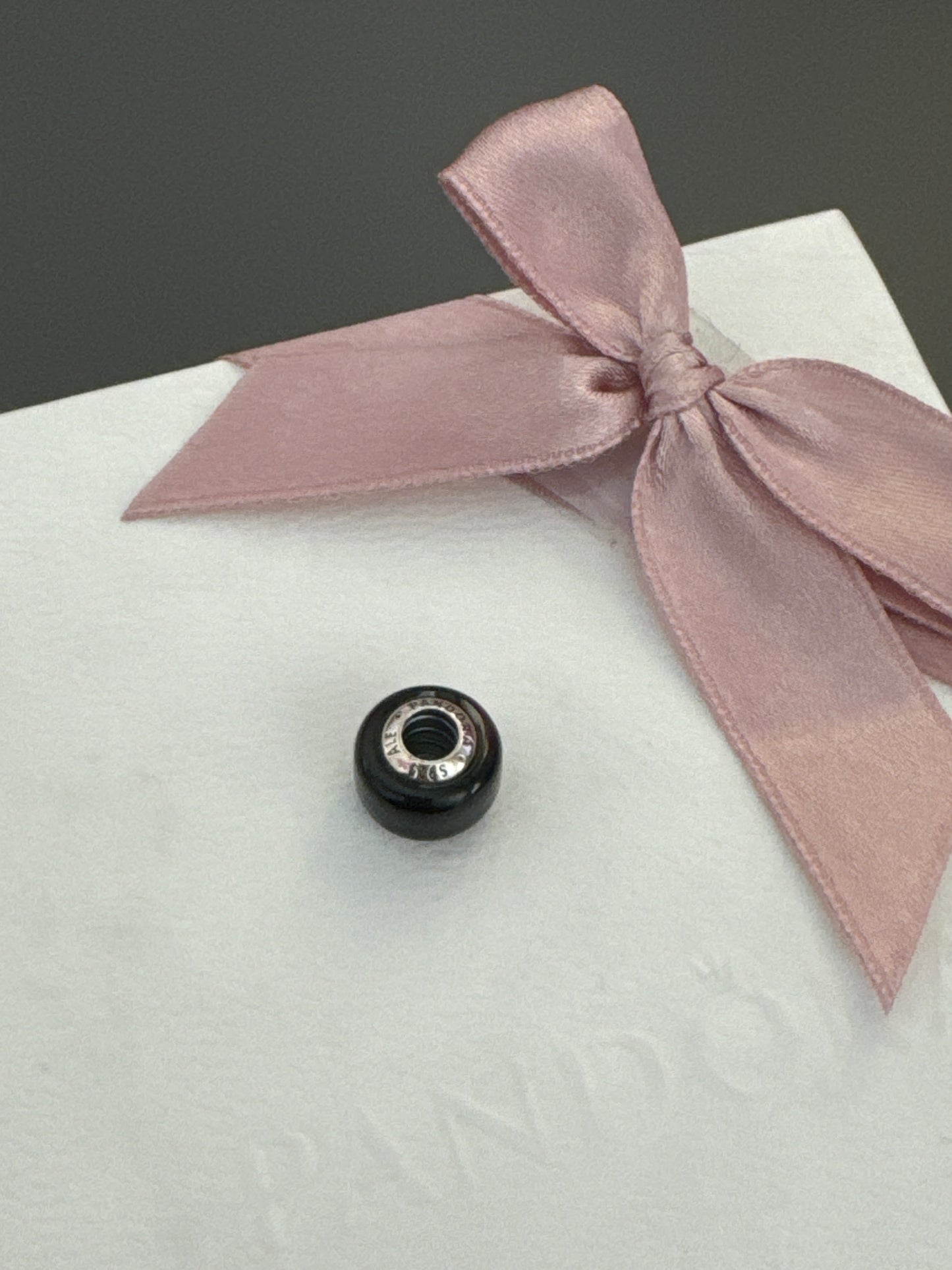 Genuine Pandora Mini Murano Black Charm