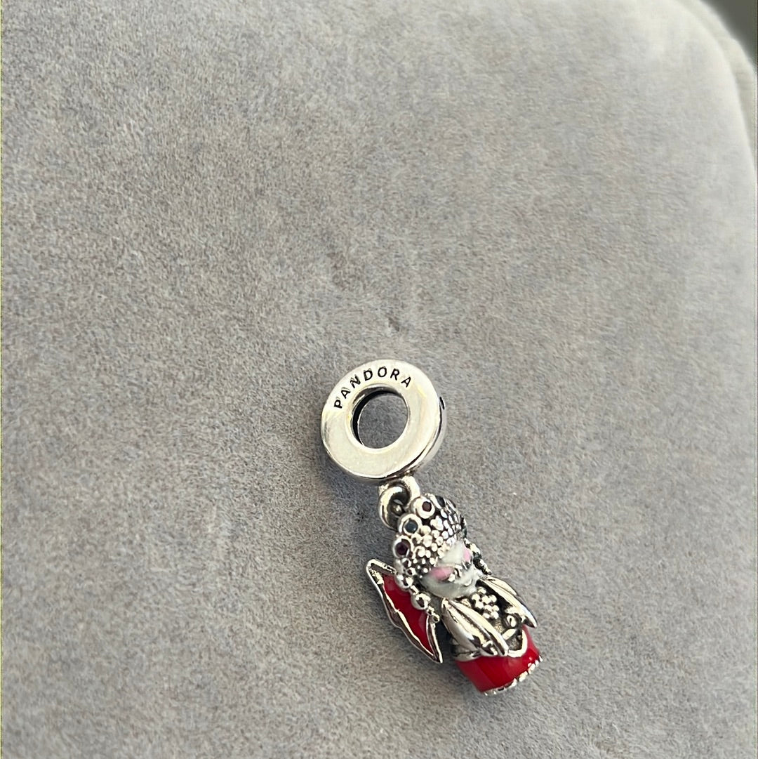 Genuine Pandora Enamel Peking Opera Doll Dangle Charm