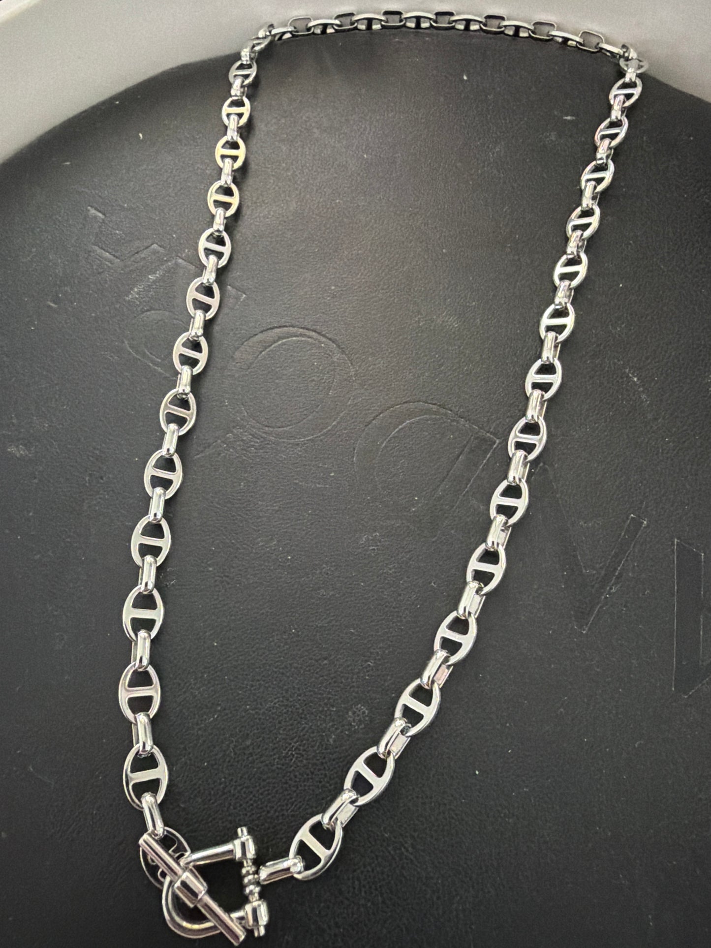 Genuine Nomination Ecclettica Silver T-Bar Link Necklace 46cm