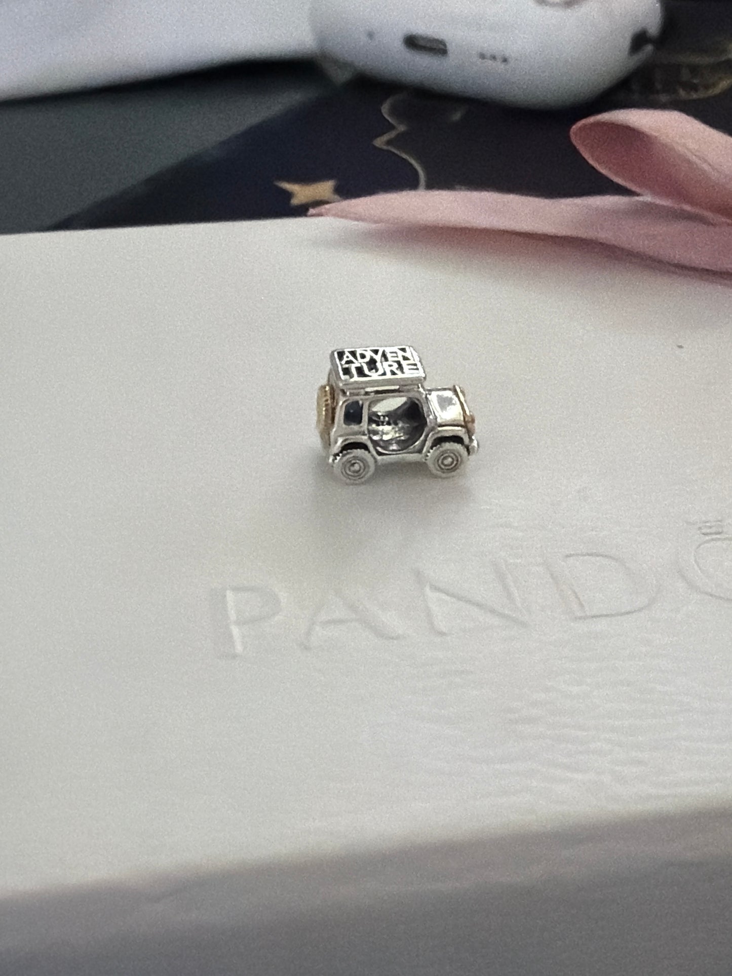 Genuine Pandora New Style Two Tone Adventure Jeep Car Charm