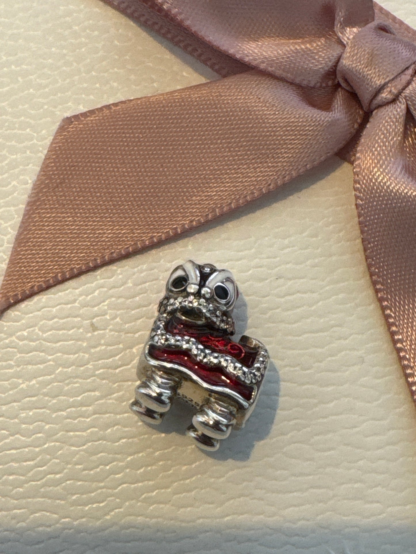 Genuine Pandora HTF Rare Dancing Dragon Enamel Charm