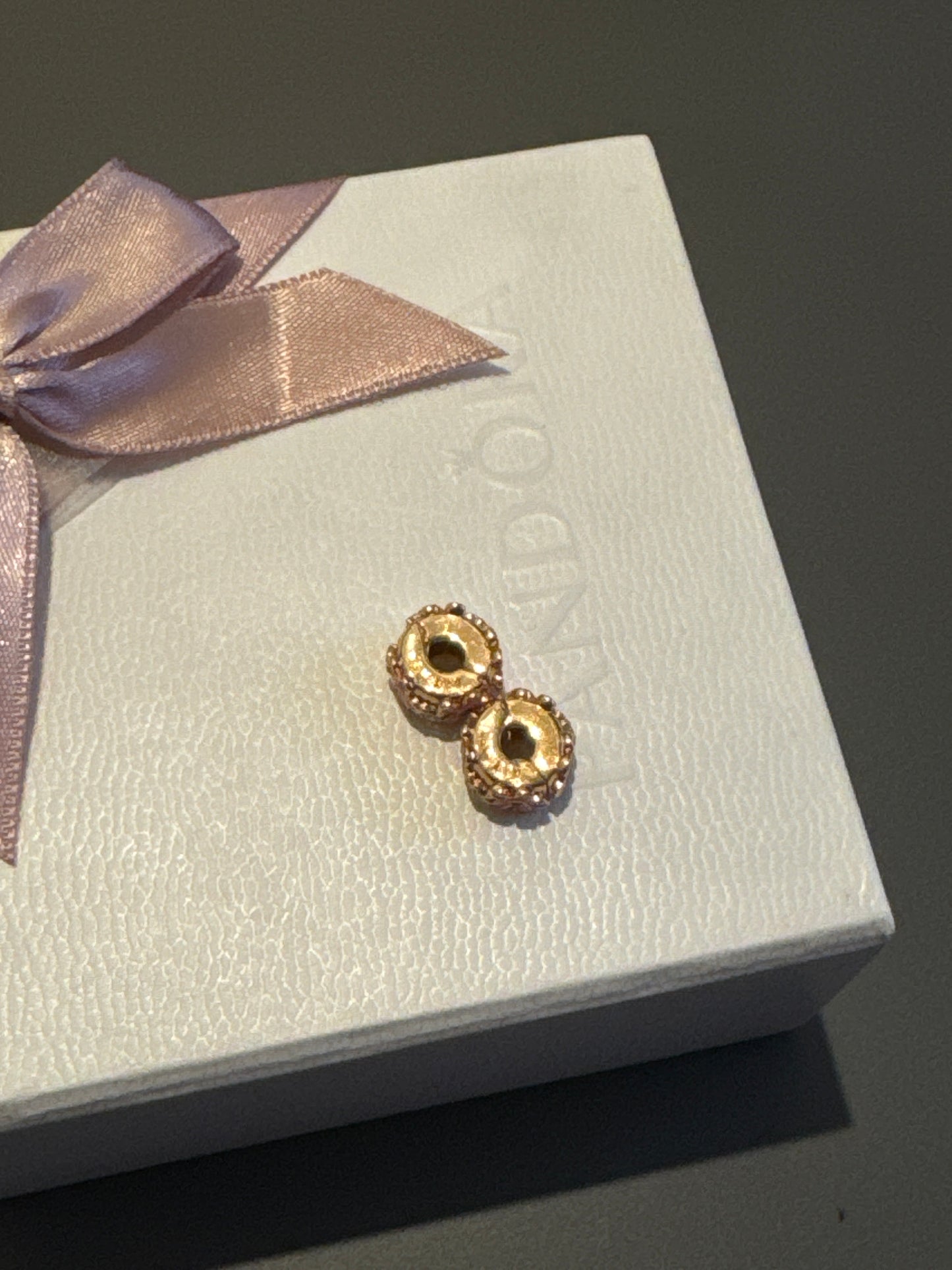 Genuine Pandora Rose Gold Pink Pave Daisy Flower Clip