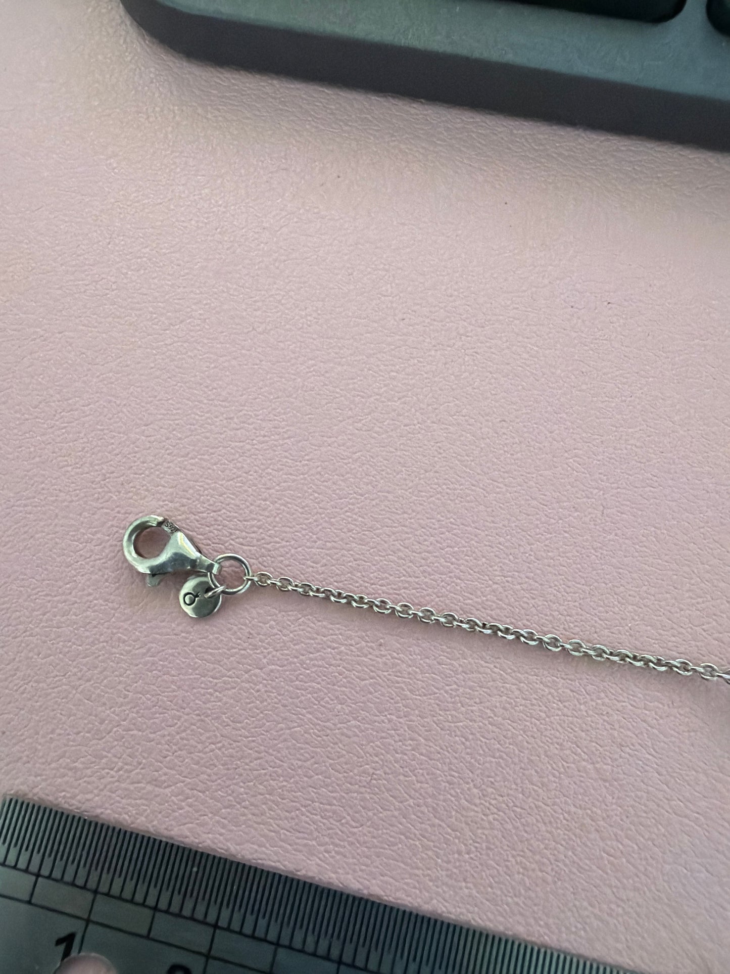 Genuine Pandora Treated Freshwater Cultured Pearl Link Chain Bracelet 20cm MAX