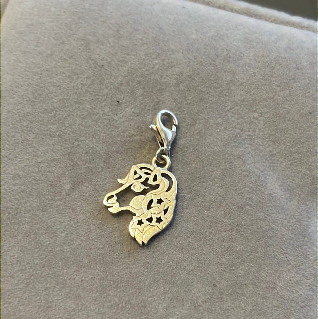 Genuine Thomas Sabo Silver Unicorn Openwork Flat Dangle Charm