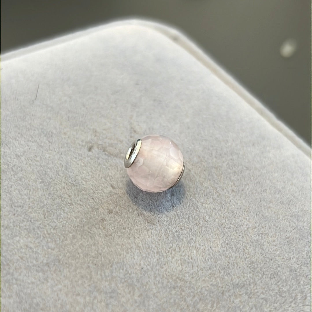 Genuine Thomas Sabo Karma Pale Pink Faceted Charm