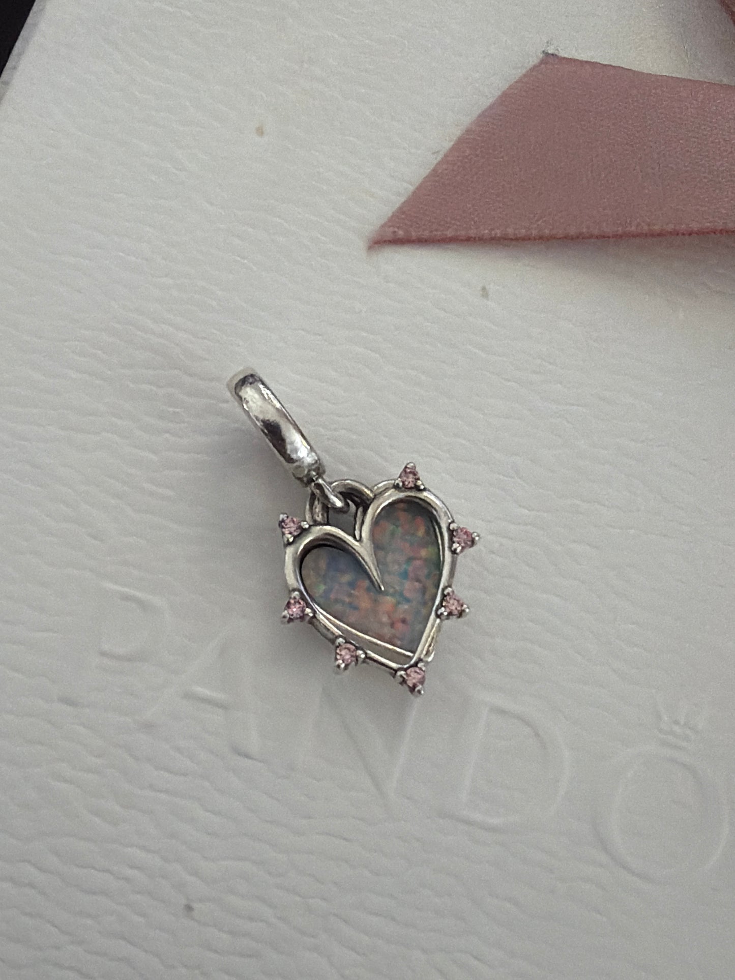 Genuine Pandora Friendship Opalescent Double Dangle Charm