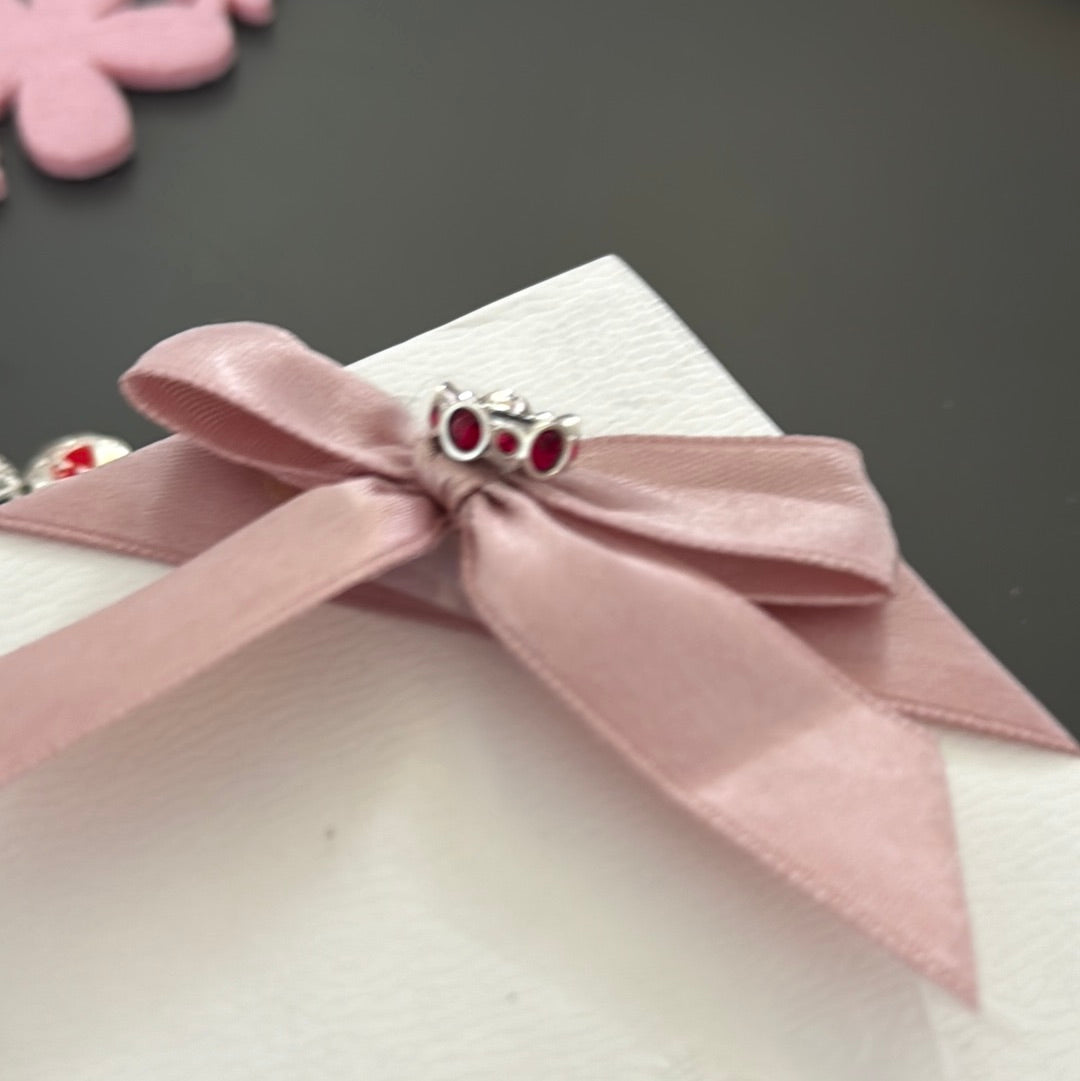 Genuine Chamilia Red Stone Spacer Charm