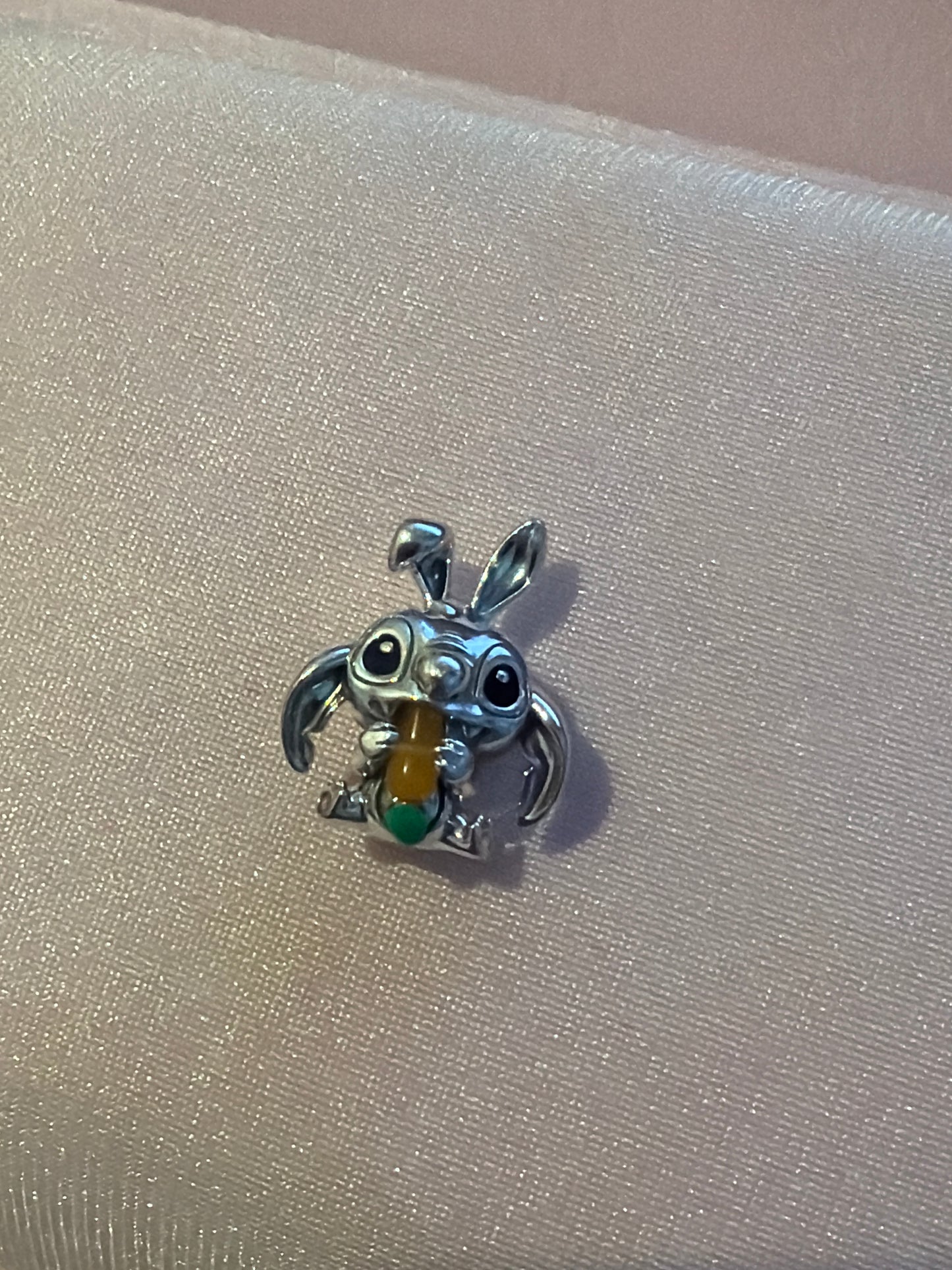 Genuine Pandora Easter Bunny Stitch Enamel Carrot Charm