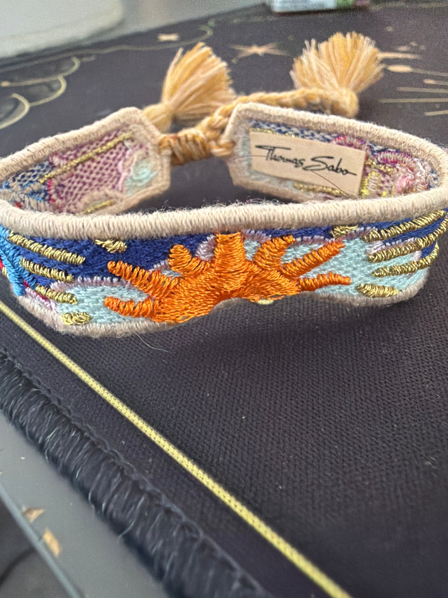 Genuine Thomas Sabo Summer Sunshine Adjustable Material Bracelet Medium