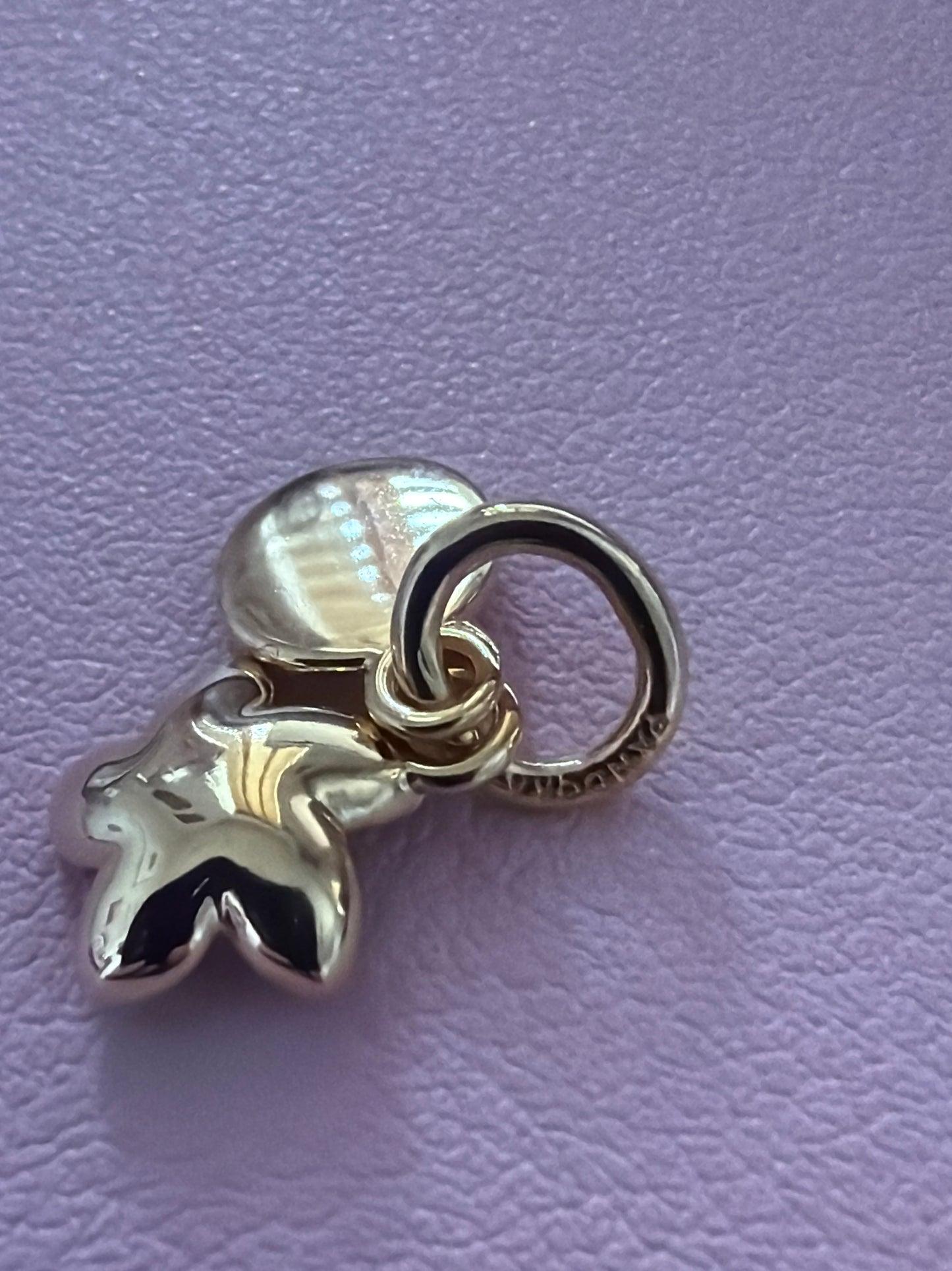 Genuine Pandora Disney Moana Pink Enamel Hibiscus Flower Pendant