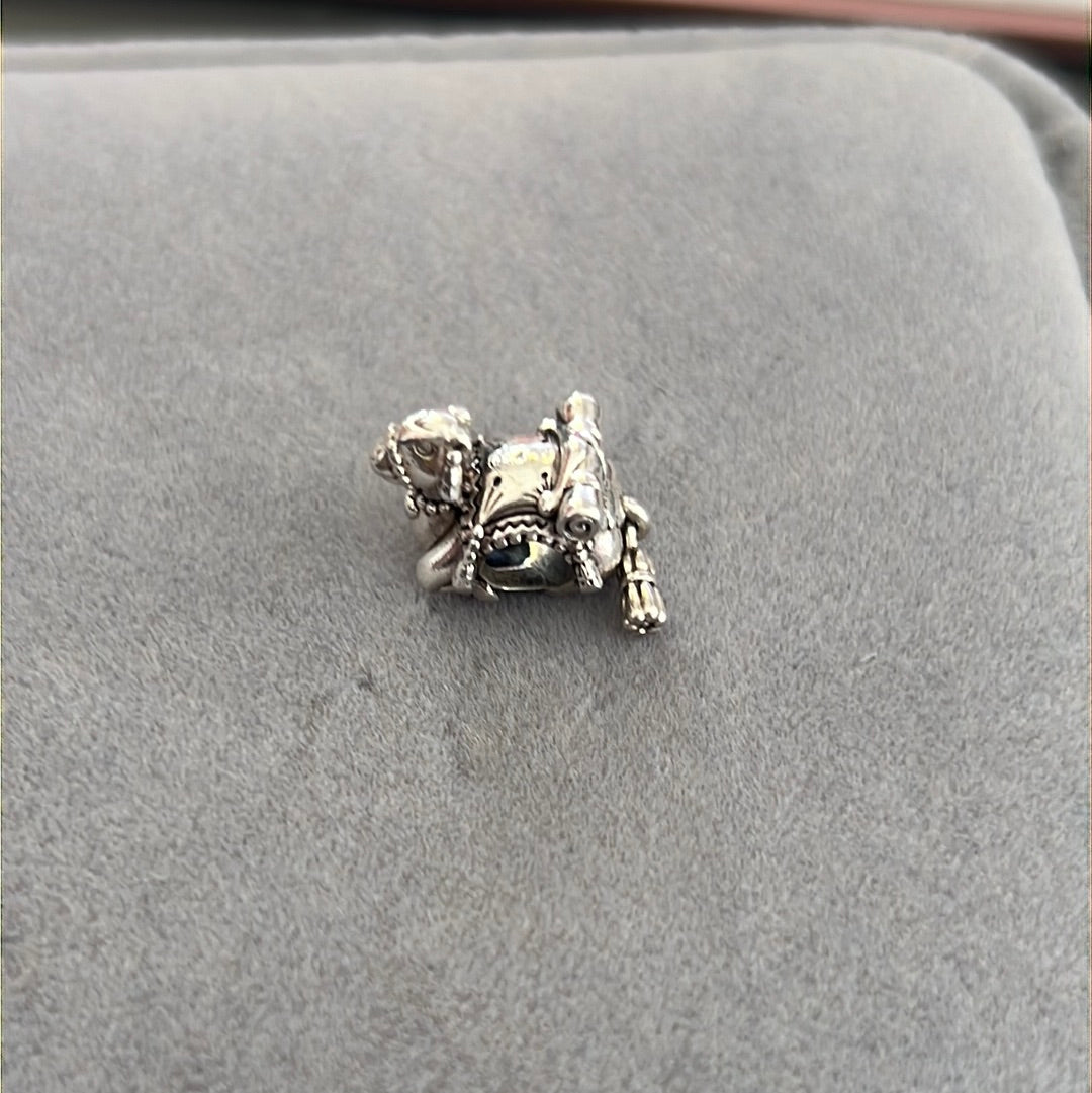 Genuine Pandora Rare Camel Animal Travel Egypt Charm With Dangle Tassle